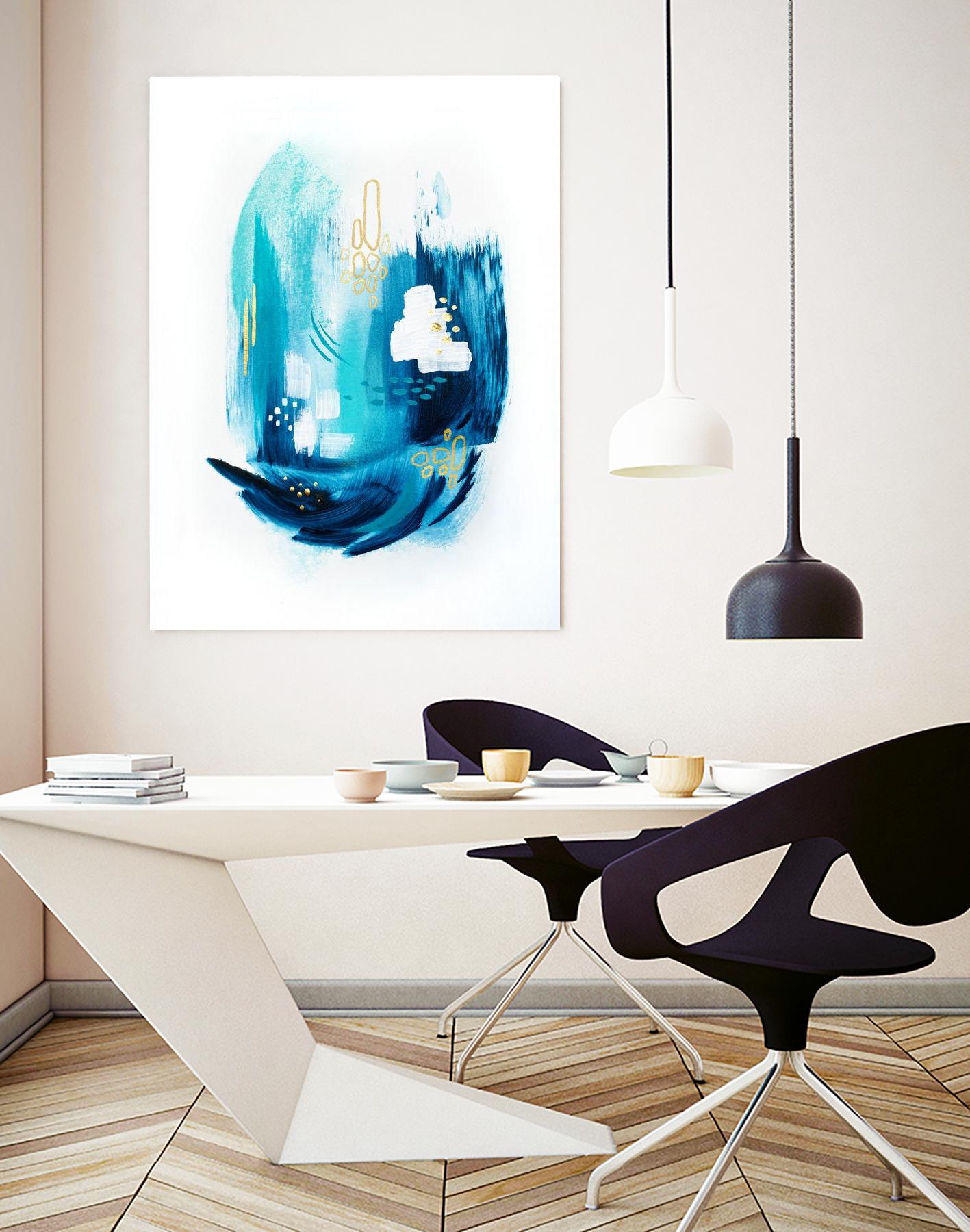 Volcano Sparkle by Alyson Mccrink on GIANT ART - gold abstract eau