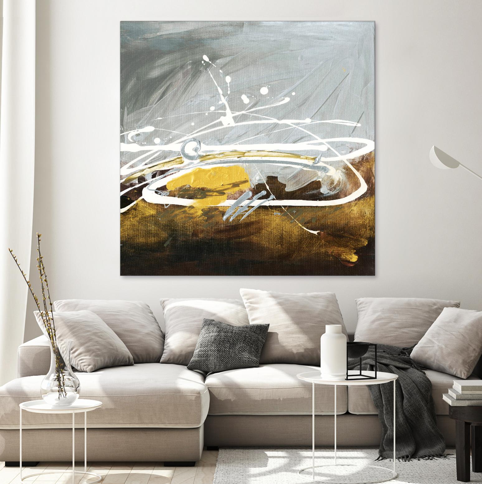 Golden Abstract by Meejlau on GIANT ART - gold abstract