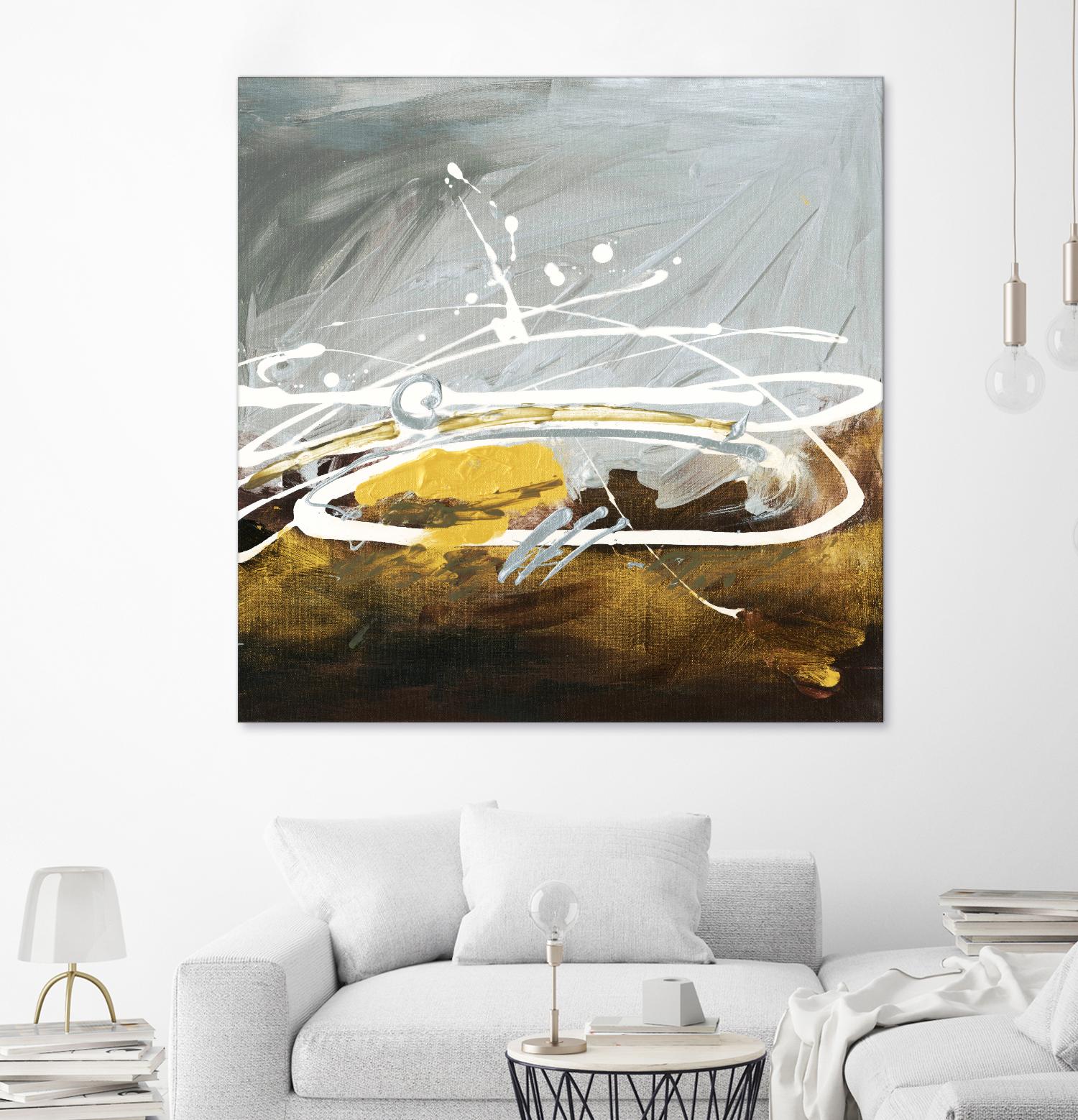 Golden Abstract by Meejlau on GIANT ART - gold abstract