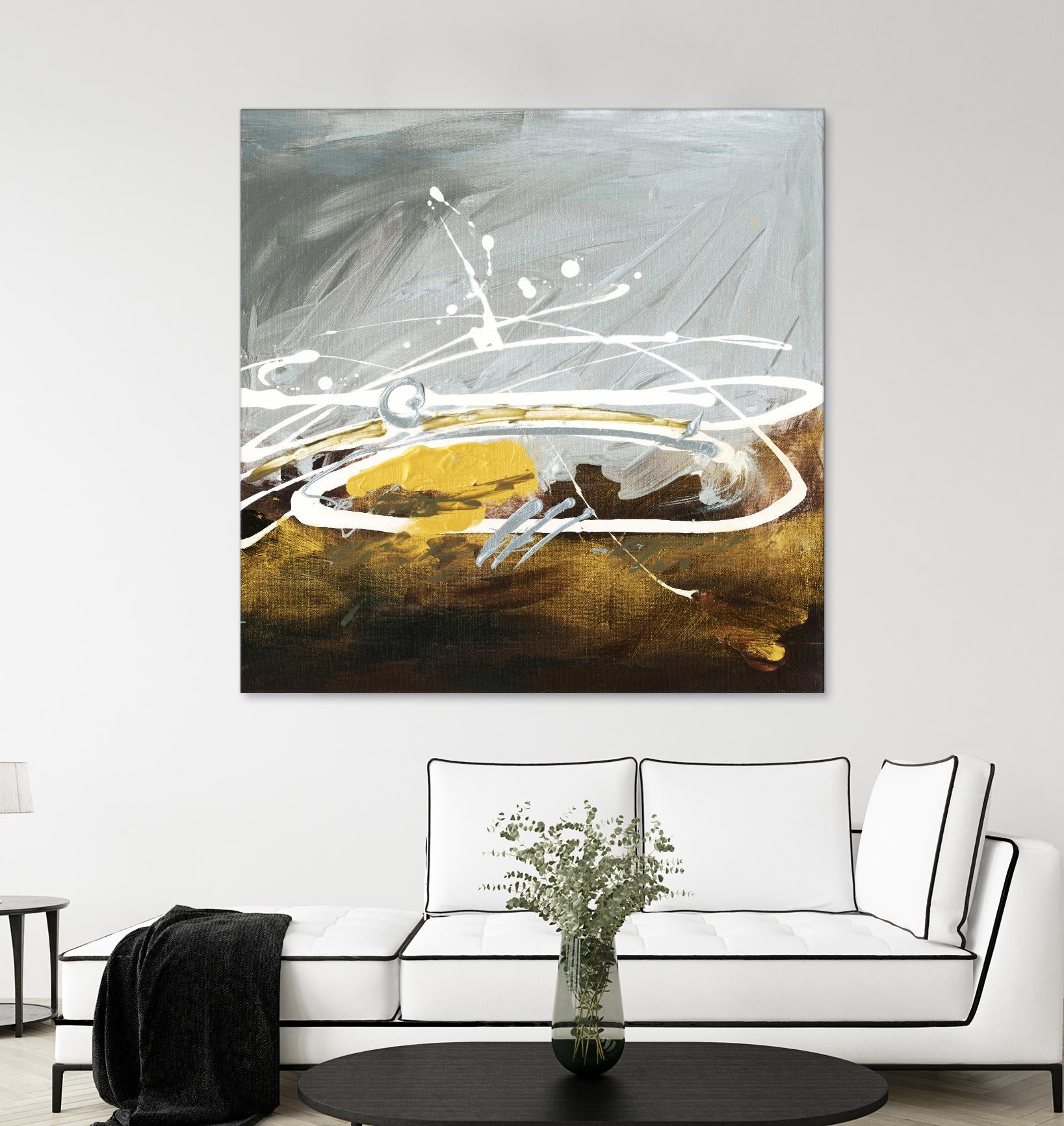 Golden Abstract by Meejlau on GIANT ART - gold abstract