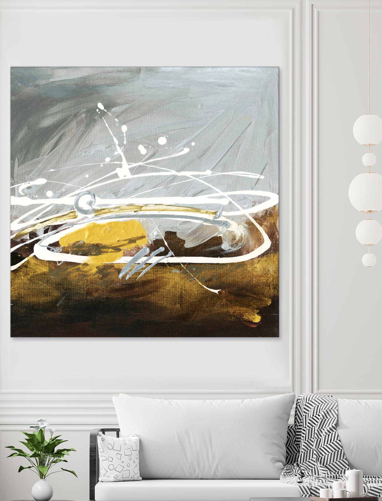 Golden Abstract by Meejlau on GIANT ART - gold abstract