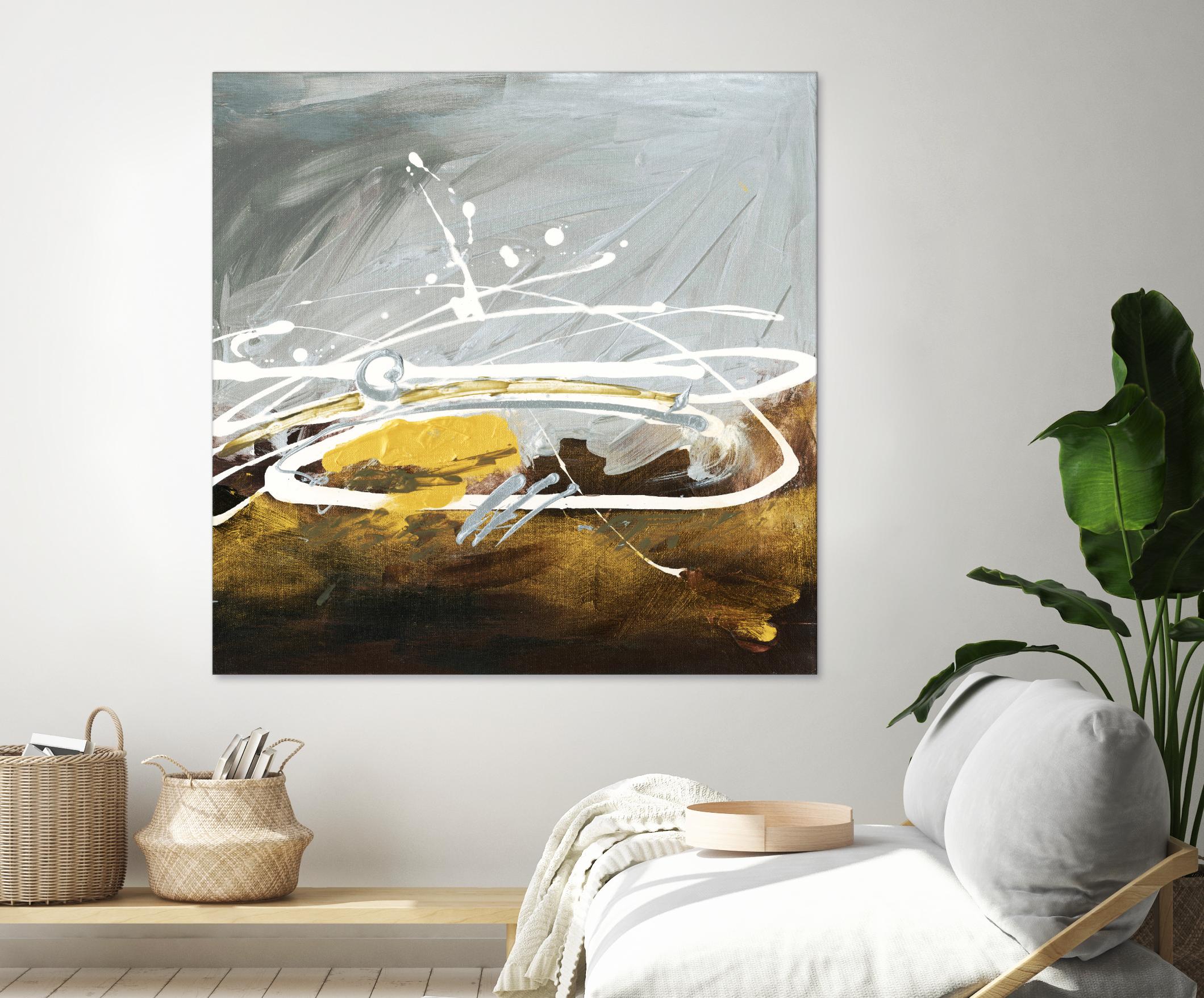Golden Abstract by Meejlau on GIANT ART - gold abstract