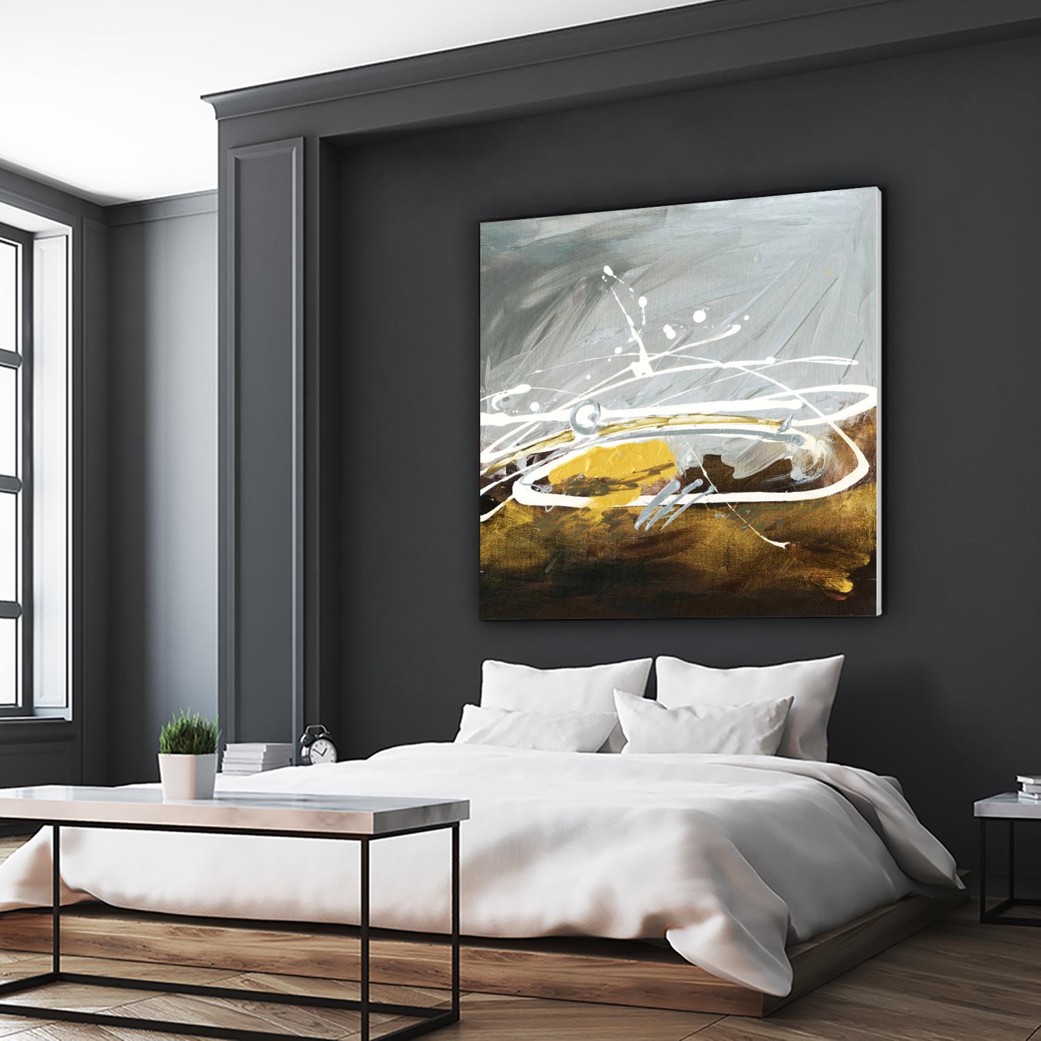 Golden Abstract by Meejlau on GIANT ART - gold abstract