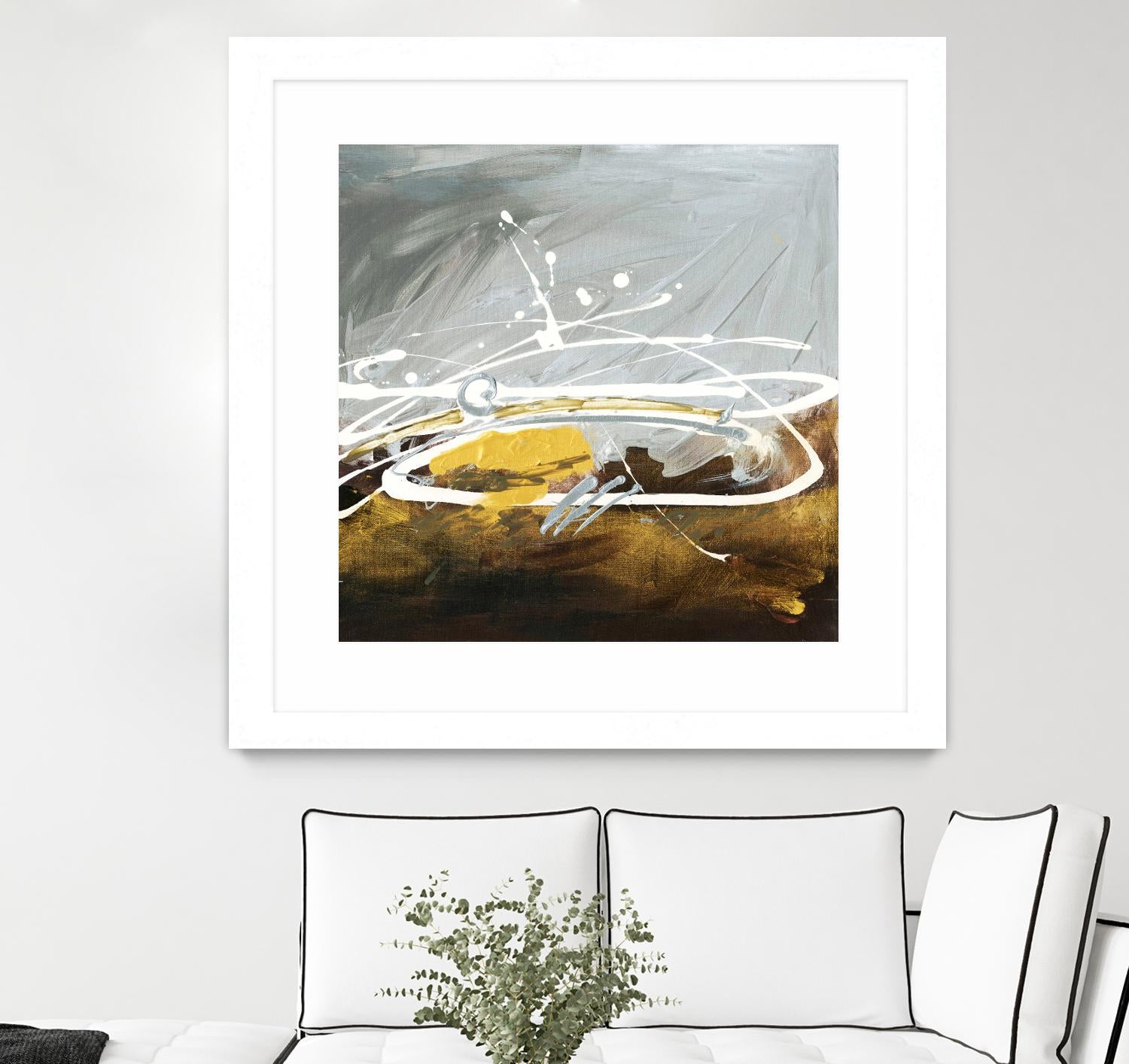 Golden Abstract by Meejlau on GIANT ART - gold abstract