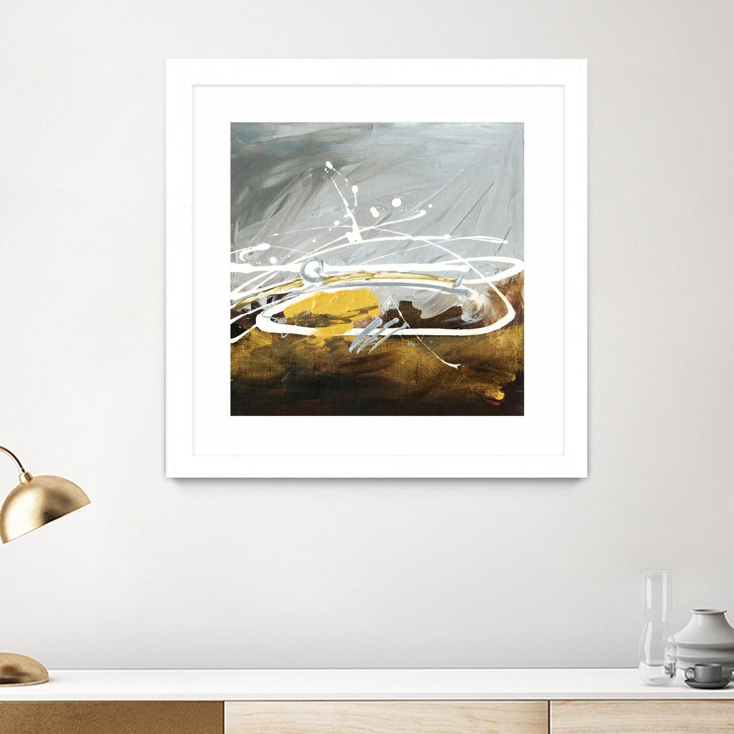 Golden Abstract by Meejlau on GIANT ART - gold abstract