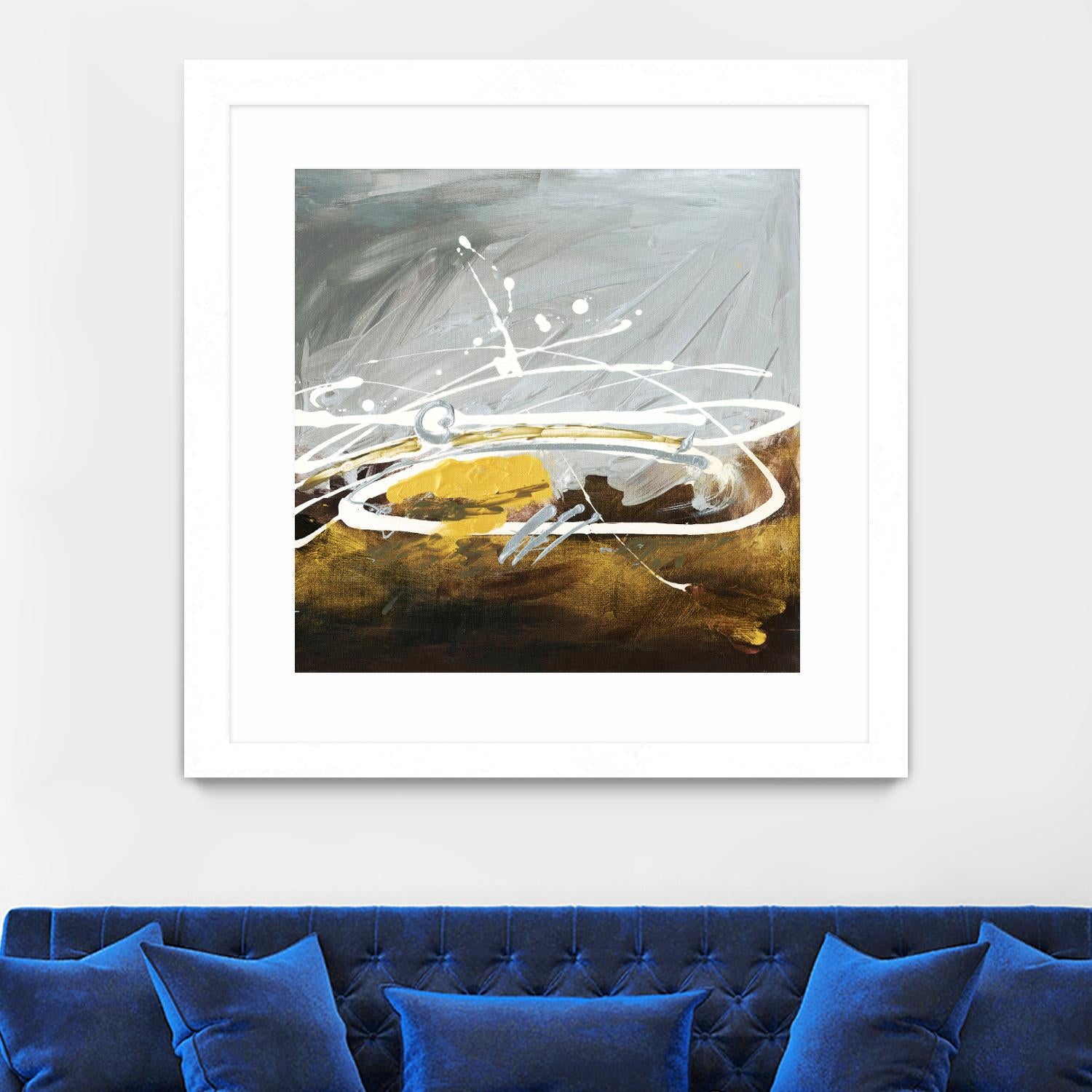 Golden Abstract by Meejlau on GIANT ART - gold abstract