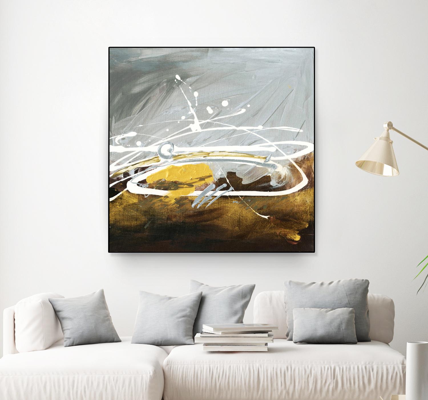 Golden Abstract by Meejlau on GIANT ART - gold abstract