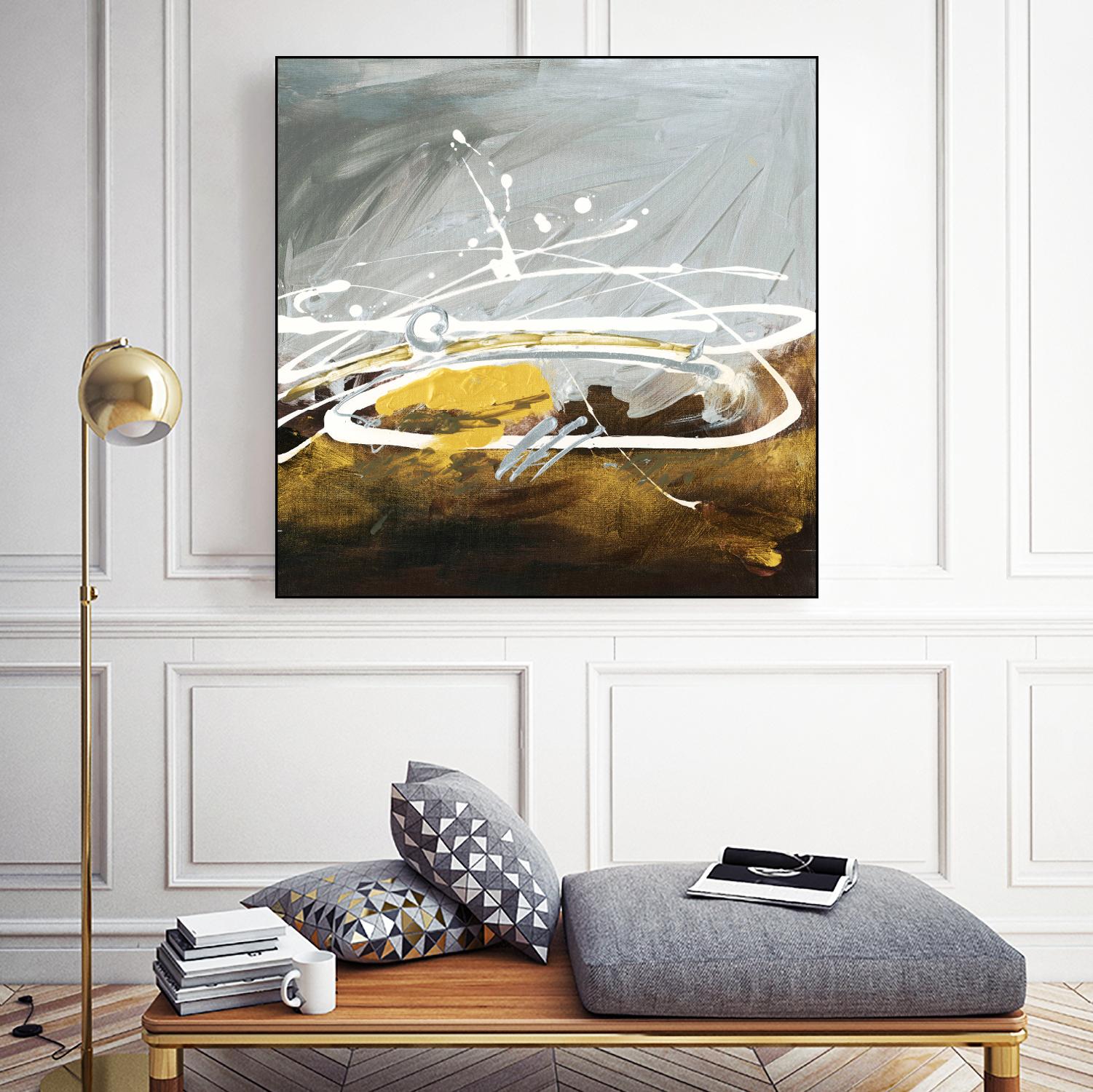 Golden Abstract by Meejlau on GIANT ART - gold abstract