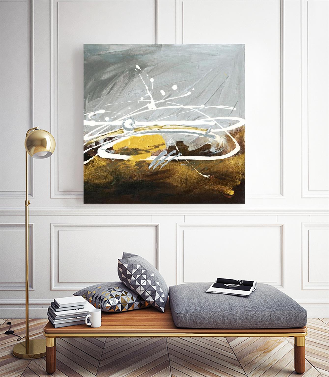 Golden Abstract by Meejlau on GIANT ART - gold abstract