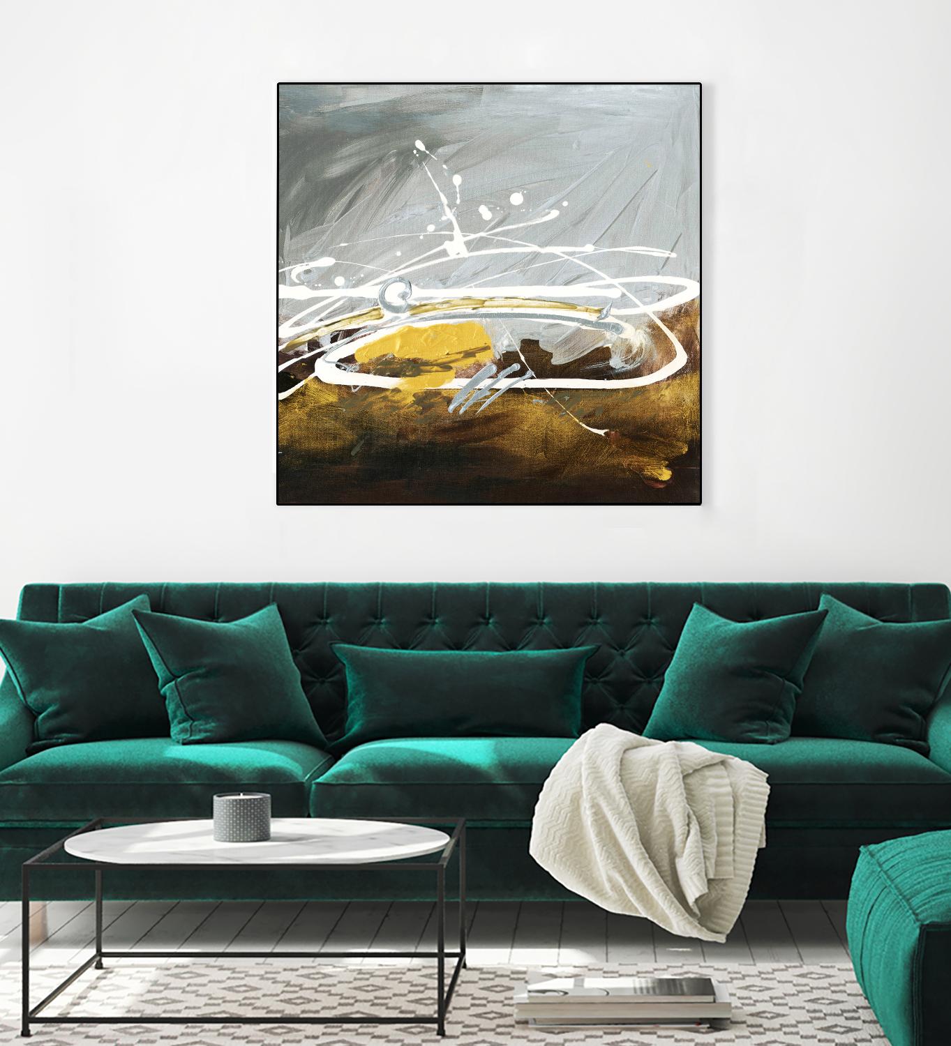Golden Abstract by Meejlau on GIANT ART - gold abstract