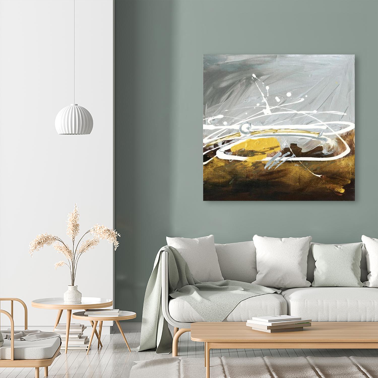 Golden Abstract by Meejlau on GIANT ART - gold abstract