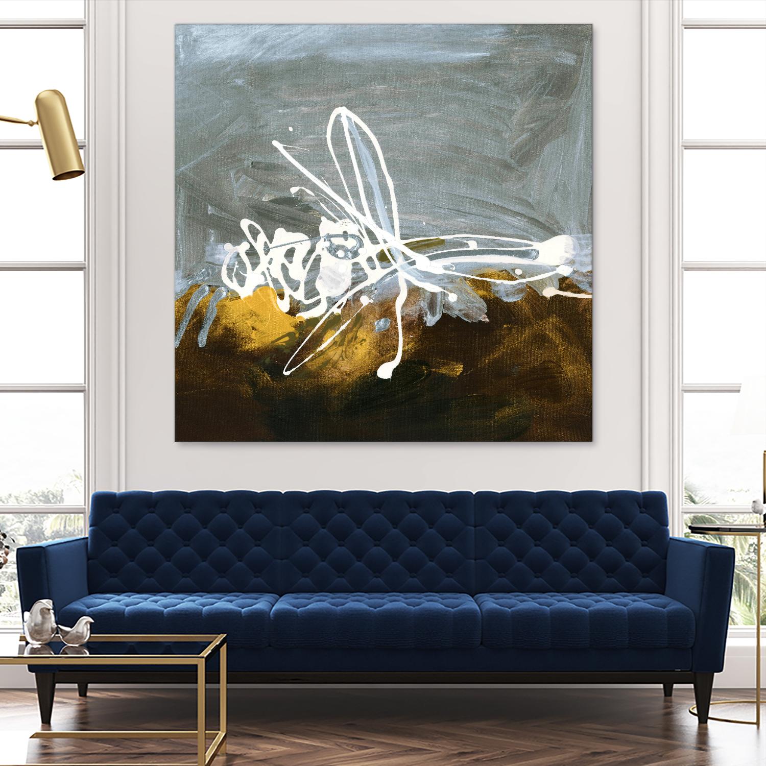 Golden Abstract II by Meejlau on GIANT ART - gold abstract