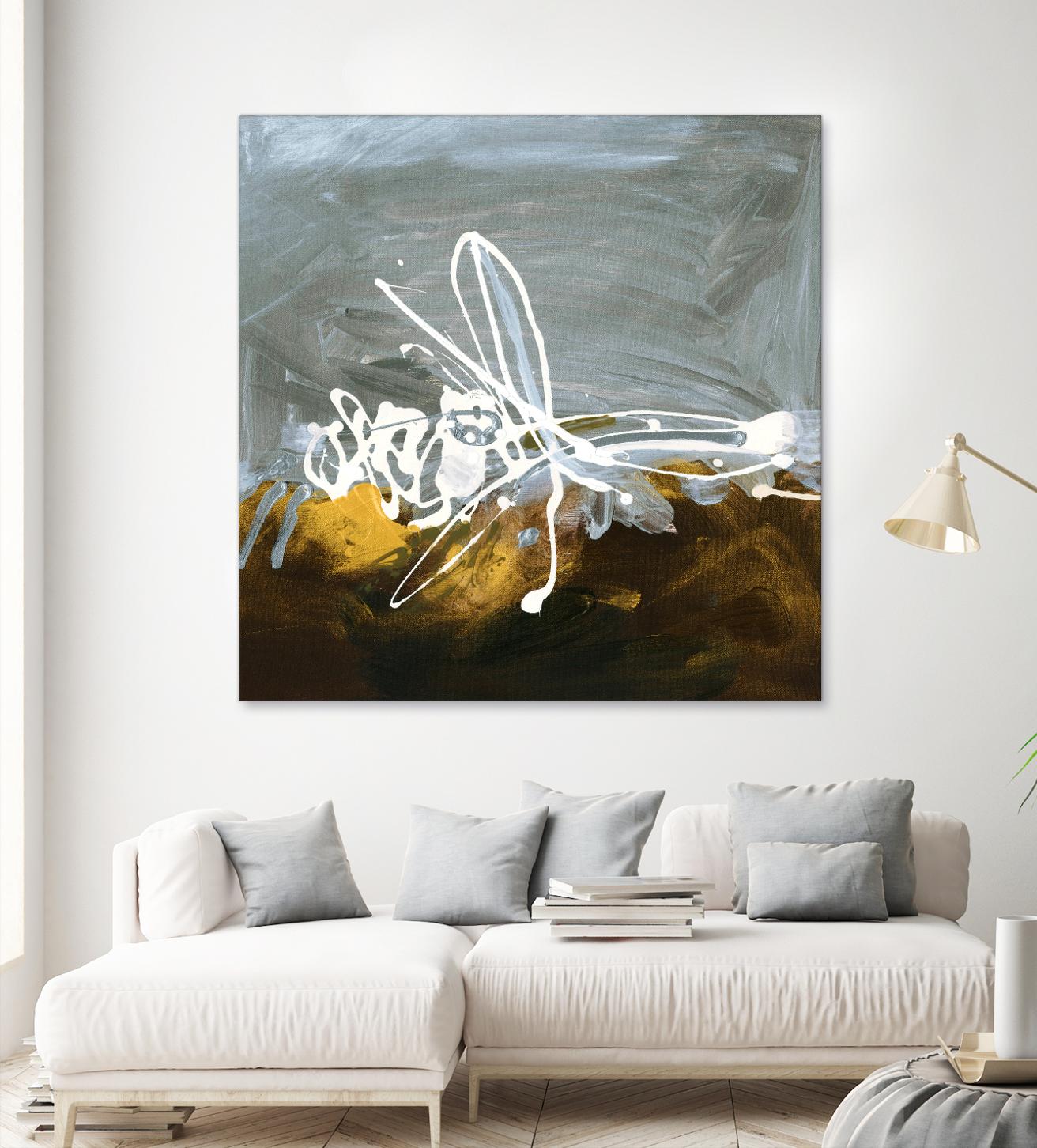 Golden Abstract II by Meejlau on GIANT ART - gold abstract