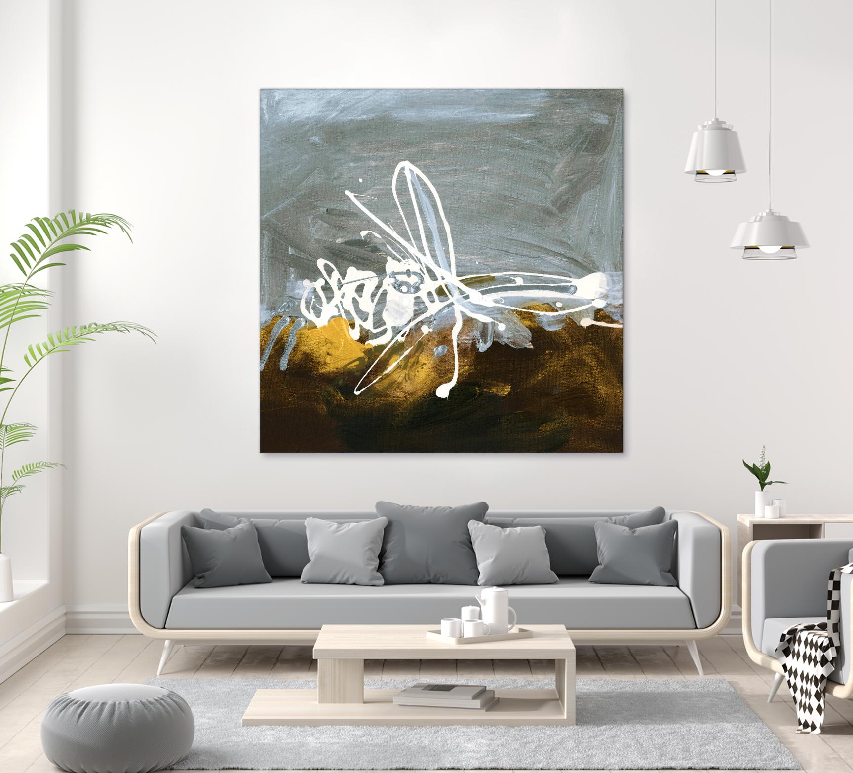 Golden Abstract II by Meejlau on GIANT ART - gold abstract