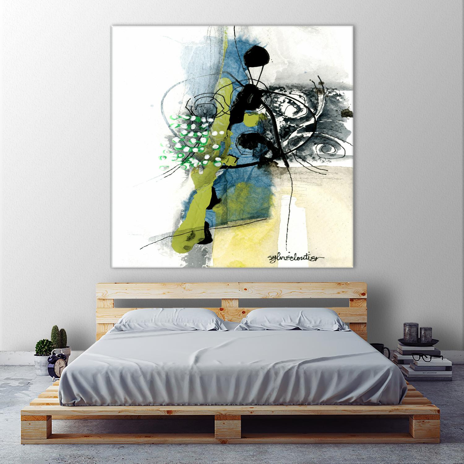 Jardinage by Sylvie Cloutier on GIANT ART - green abstract