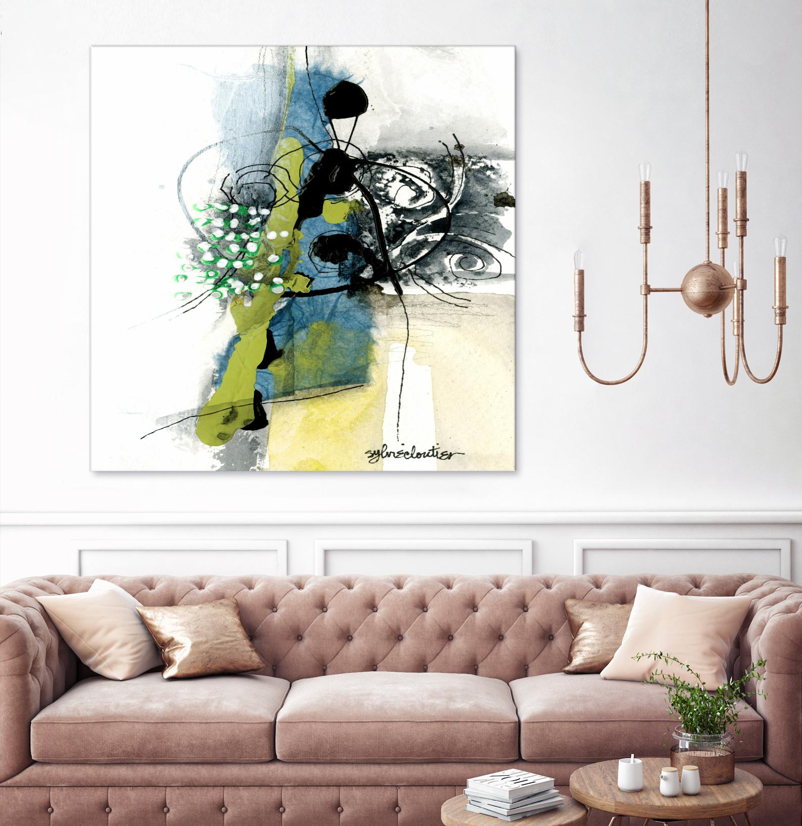 Jardinage by Sylvie Cloutier on GIANT ART - green abstract