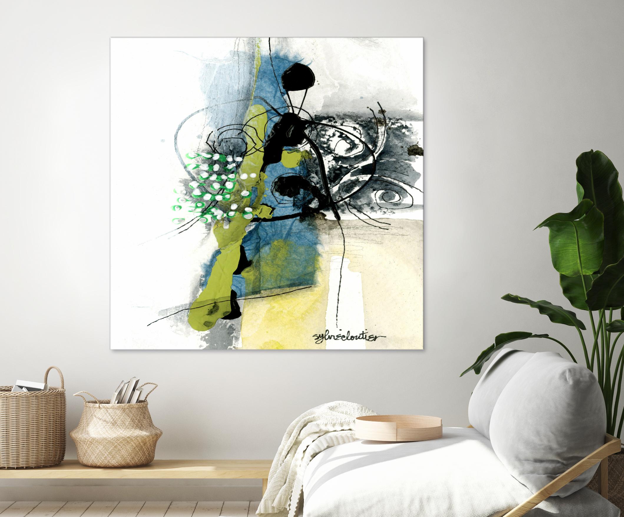 Jardinage by Sylvie Cloutier on GIANT ART - green abstract