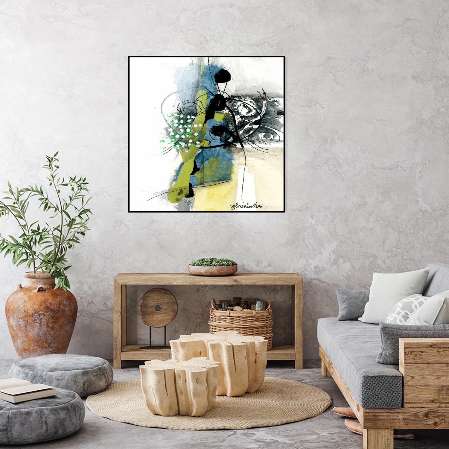 Jardinage by Sylvie Cloutier on GIANT ART - green abstract