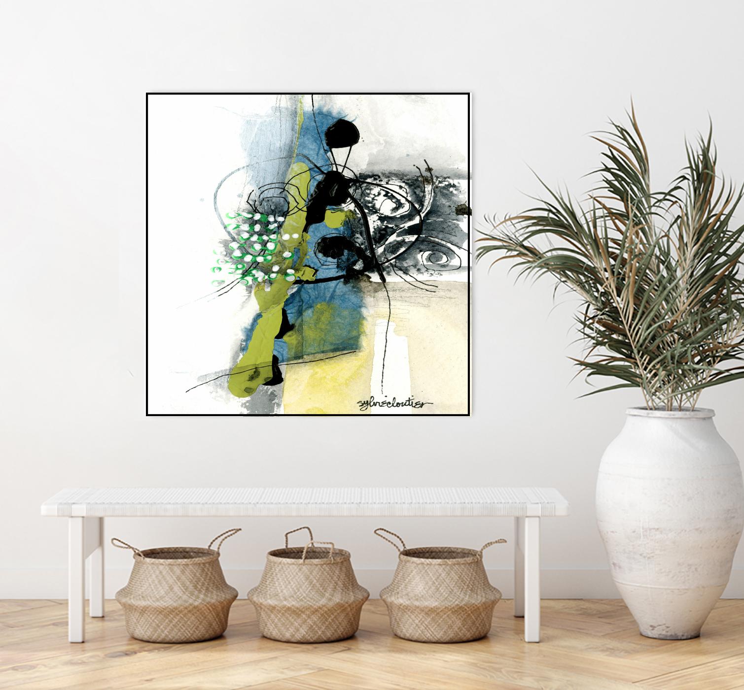 Jardinage by Sylvie Cloutier on GIANT ART - green abstract