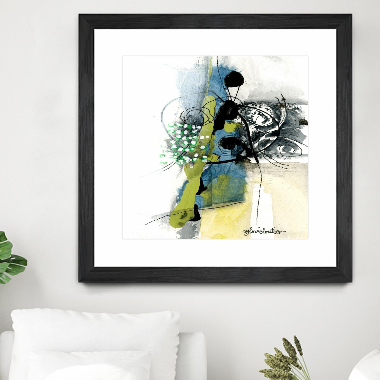 Jardinage by Sylvie Cloutier on GIANT ART - green abstract