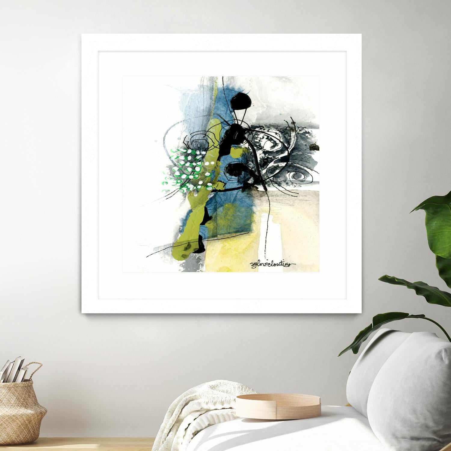 Jardinage by Sylvie Cloutier on GIANT ART - green abstract