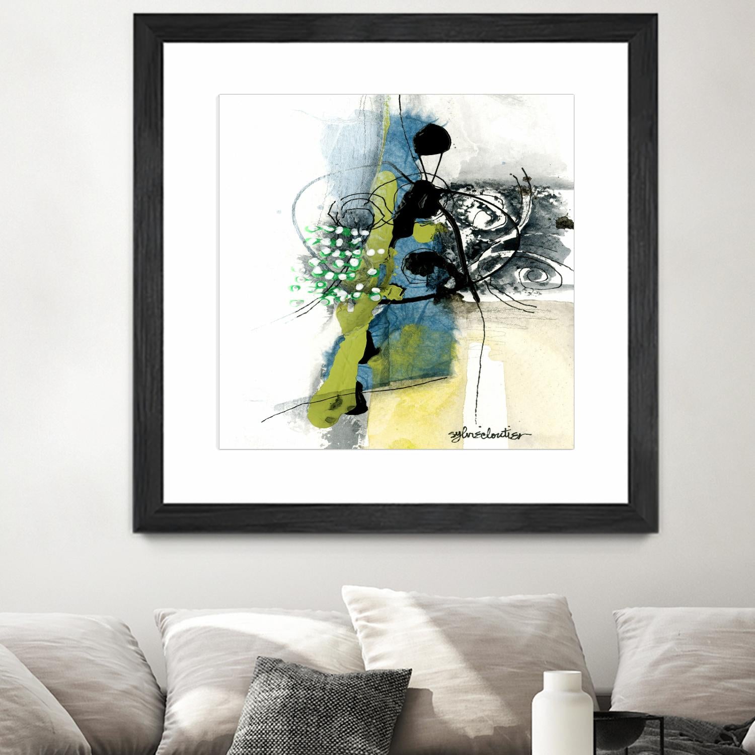 Jardinage by Sylvie Cloutier on GIANT ART - green abstract