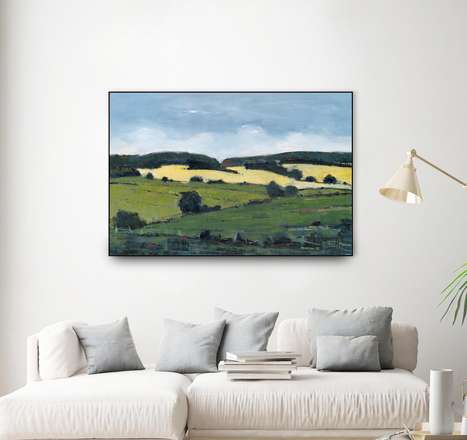 Serene Landscape 2 by Jacques Clement on GIANT ART - green landscape