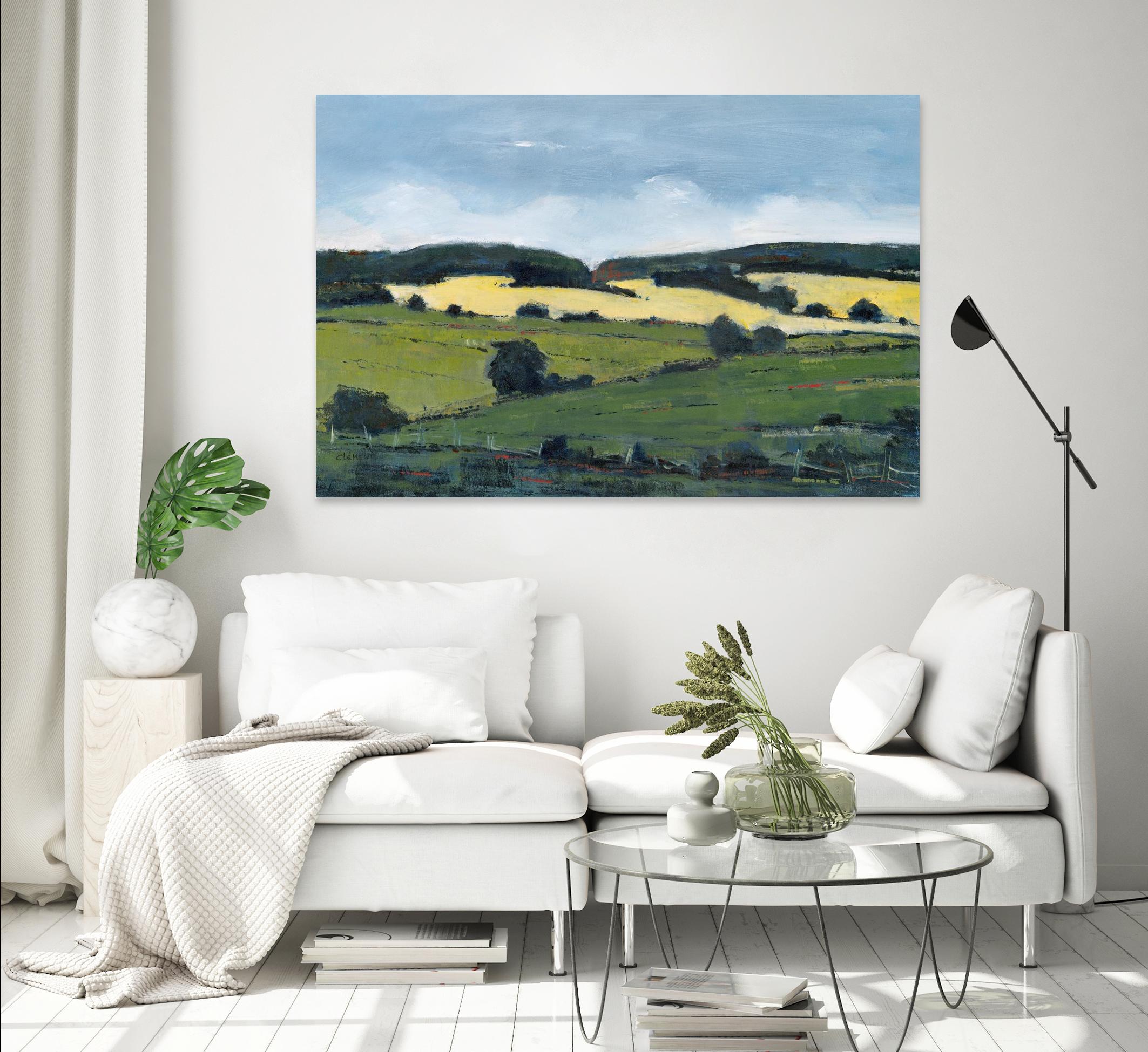 Serene Landscape 2 by Jacques Clement on GIANT ART - green landscape