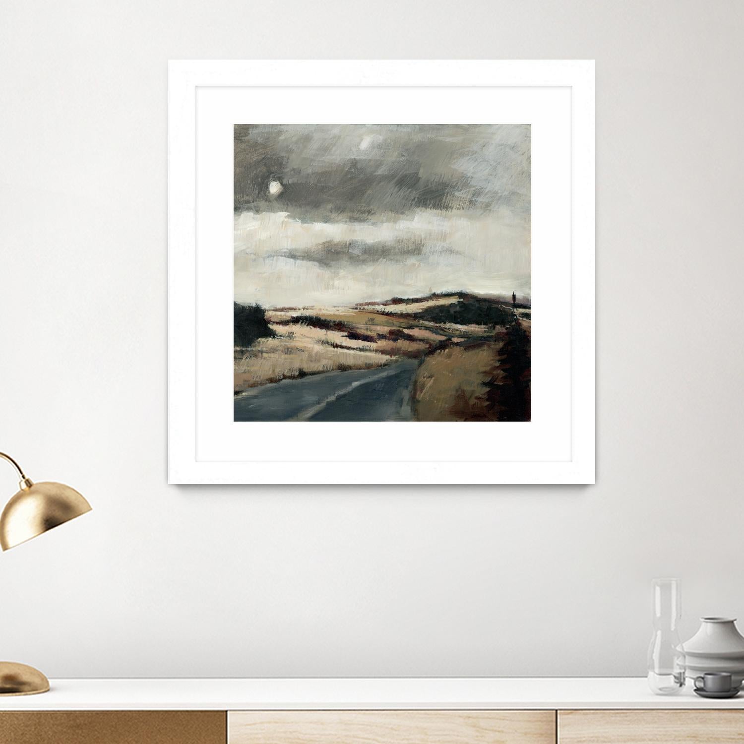 Serene Landscape 3 by Jacques Clement on GIANT ART - beige landscape path