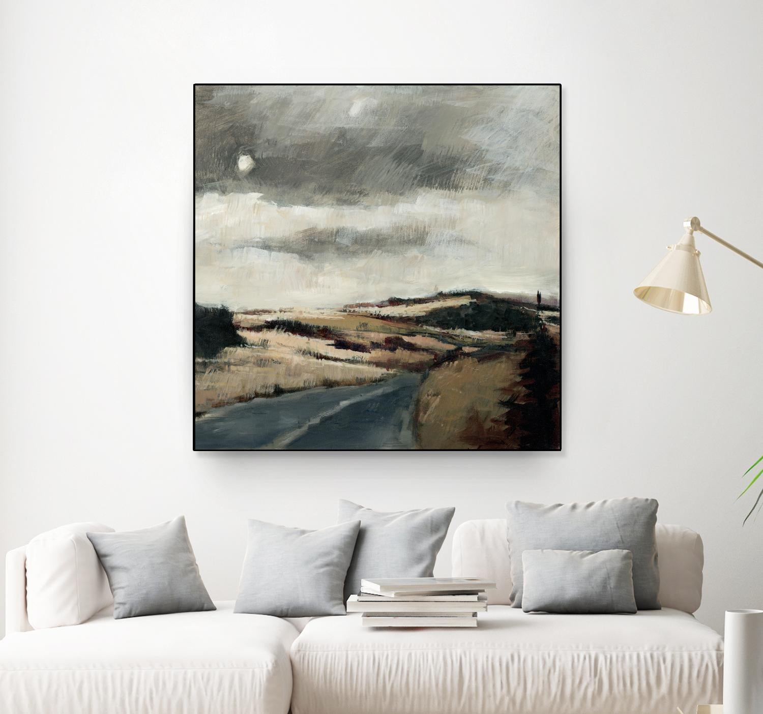 Serene Landscape 3 by Jacques Clement on GIANT ART - beige landscape path