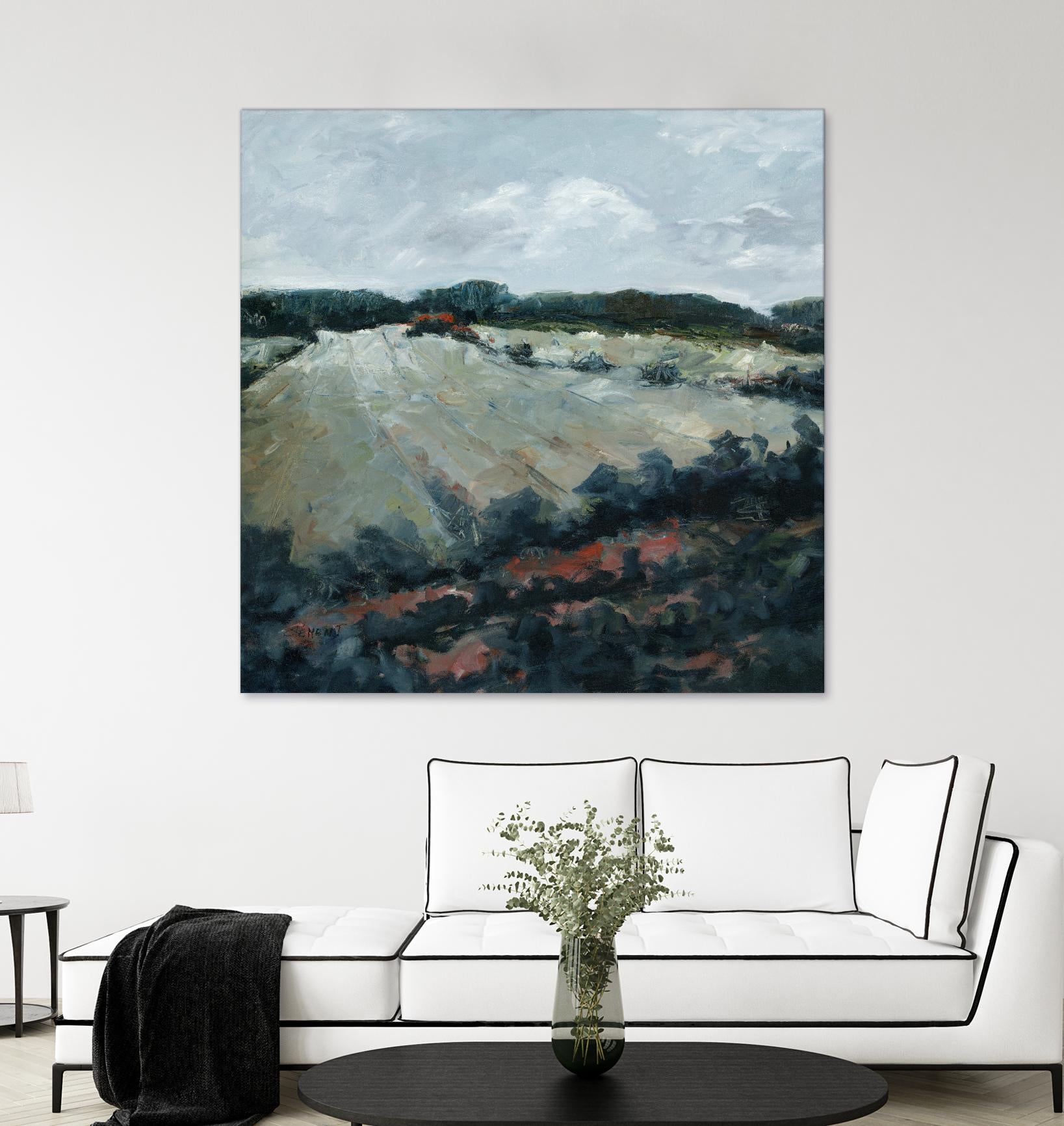 Serene Landscape 5 by Jacques Clement on GIANT ART - green landscape