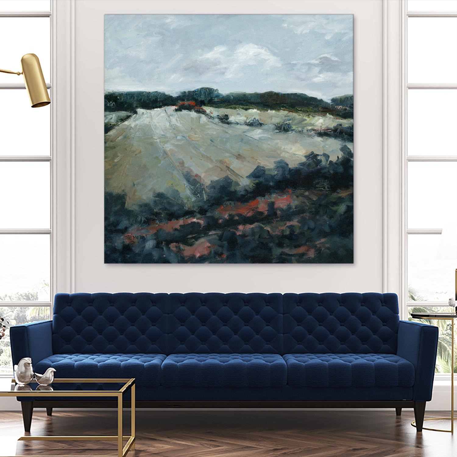 Serene Landscape 5 by Jacques Clement on GIANT ART - green landscape