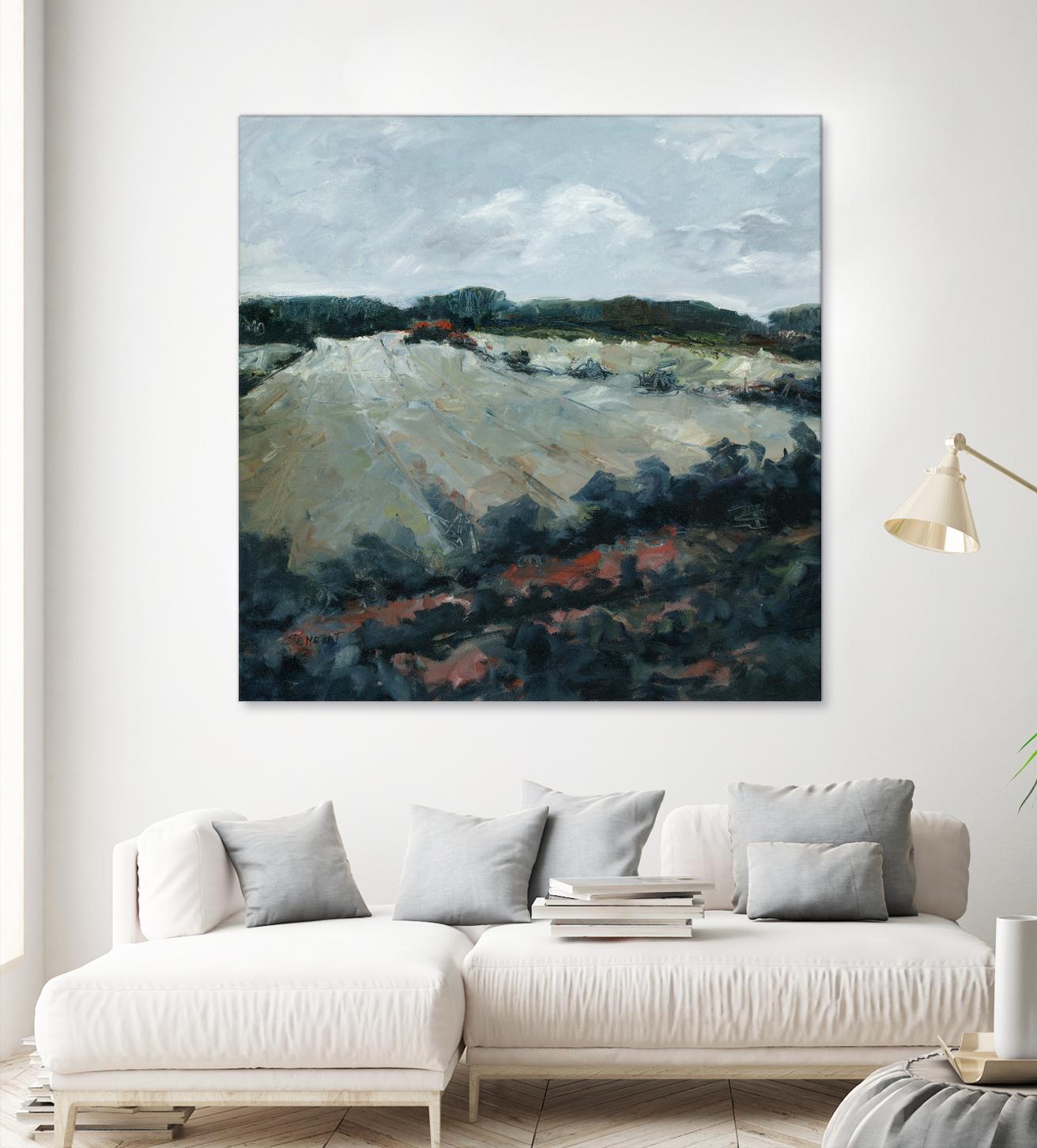 Serene Landscape 5 by Jacques Clement on GIANT ART - green landscape