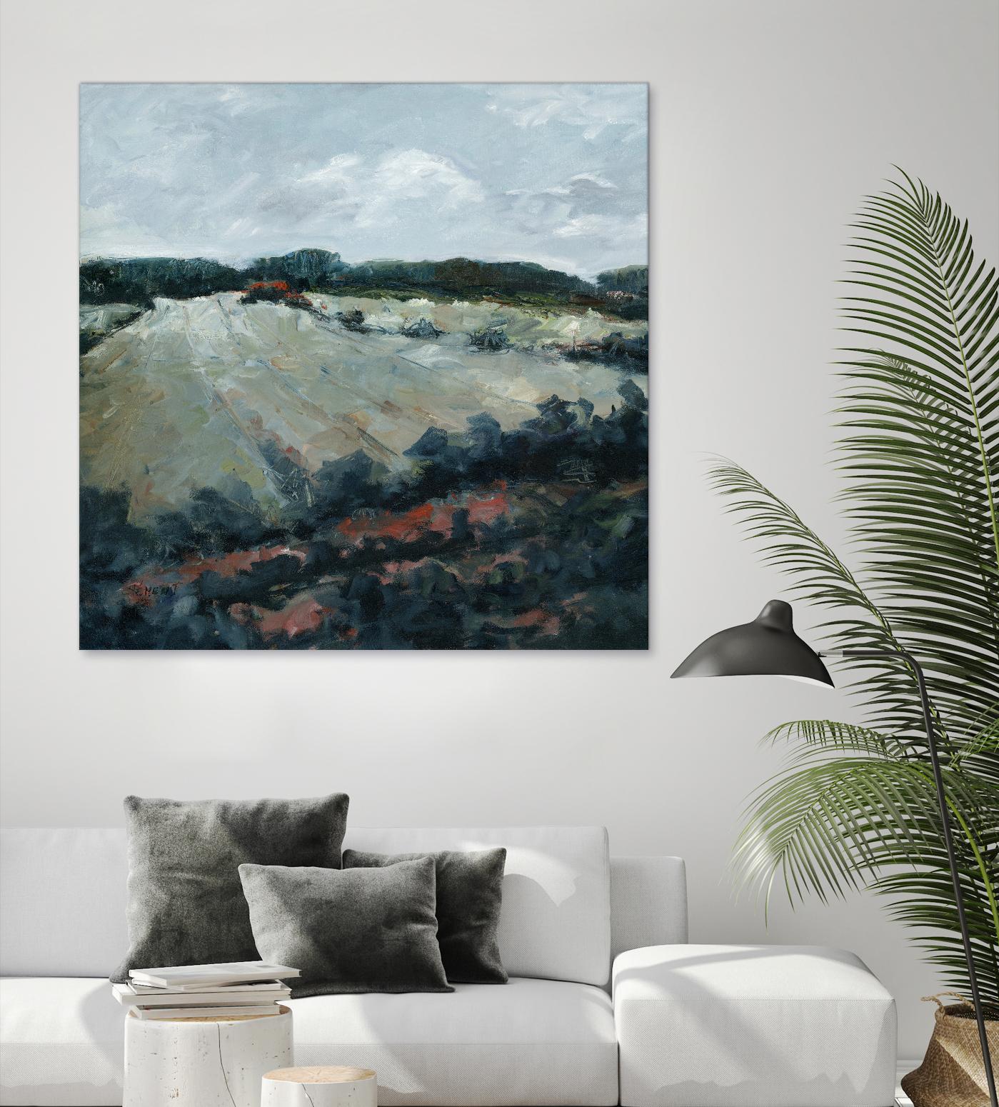 Serene Landscape 5 by Jacques Clement on GIANT ART - green landscape