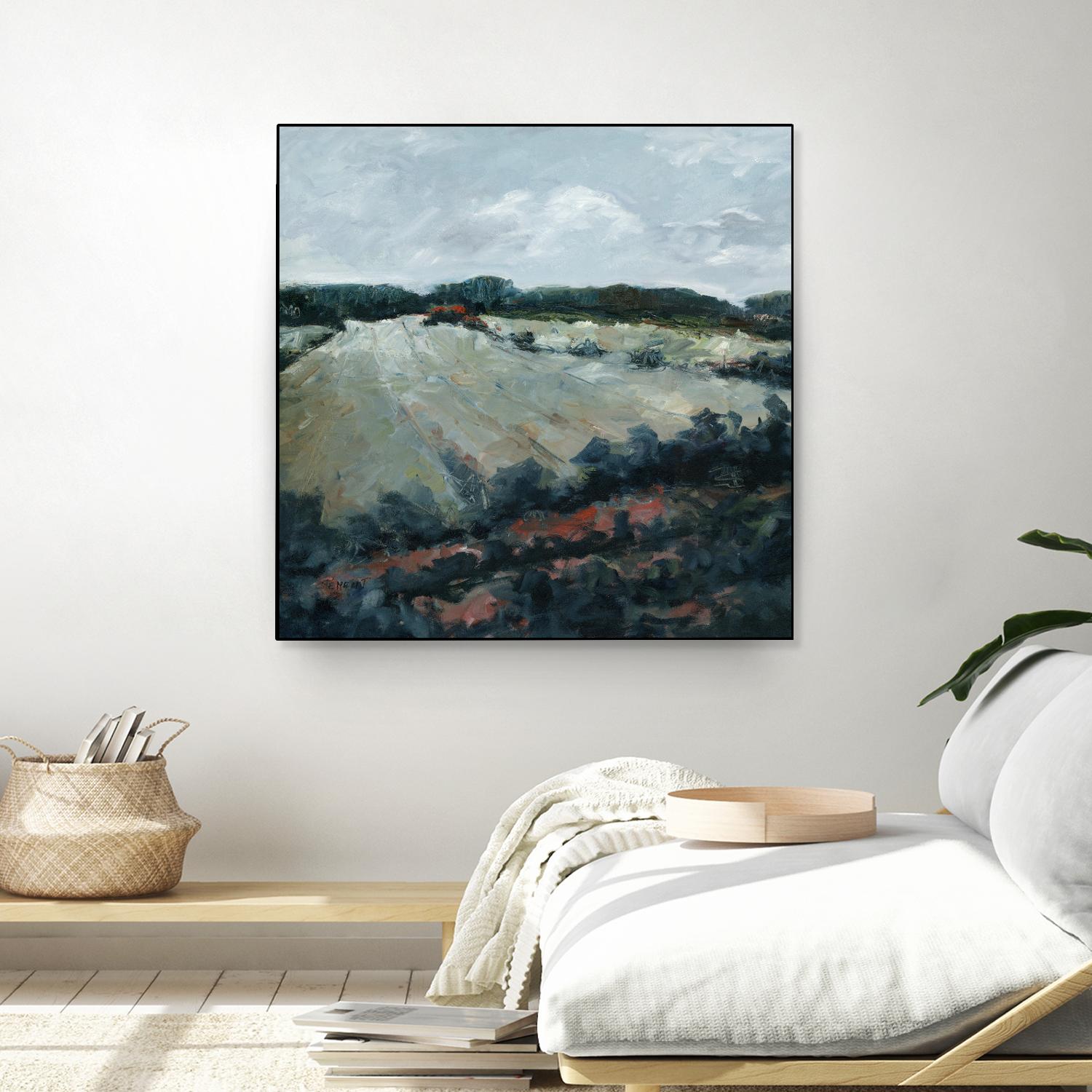 Serene Landscape 5 by Jacques Clement on GIANT ART - green landscape