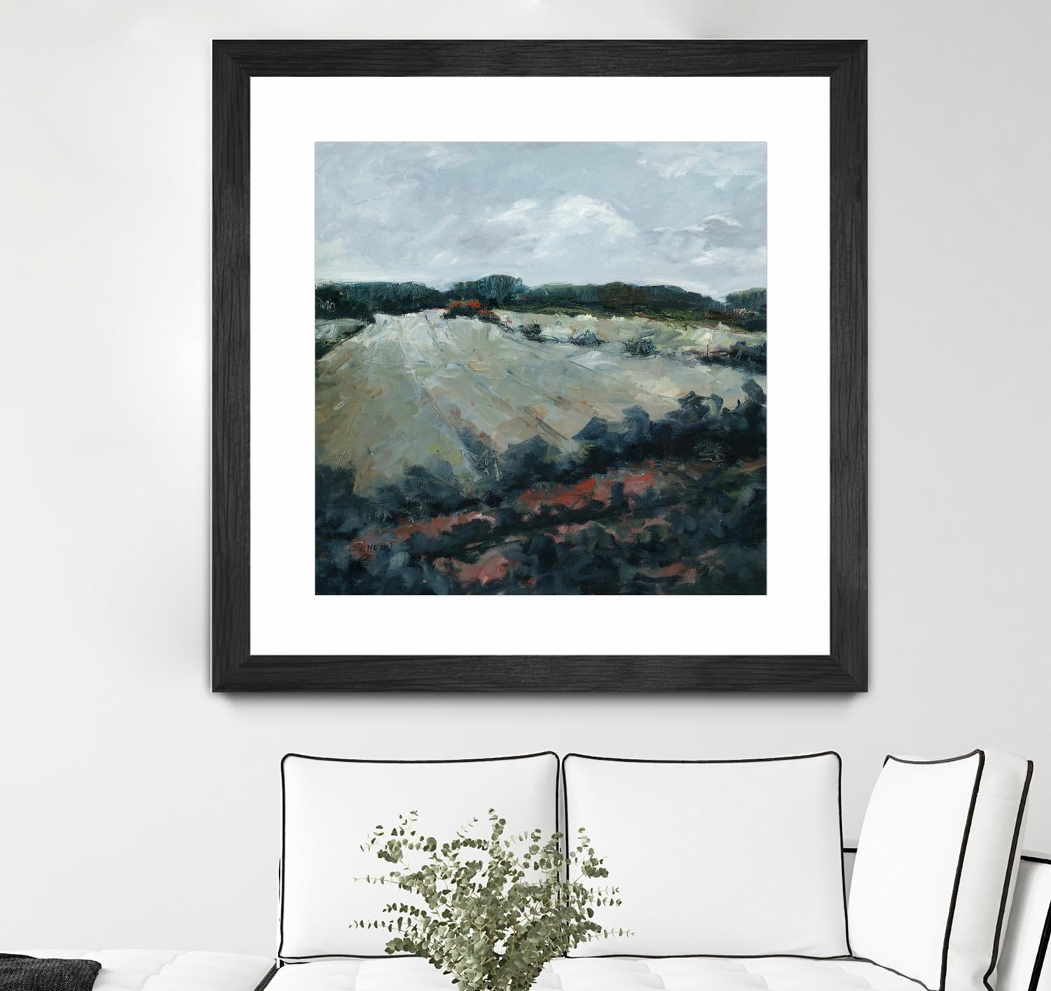 Serene Landscape 5 by Jacques Clement on GIANT ART - green landscape