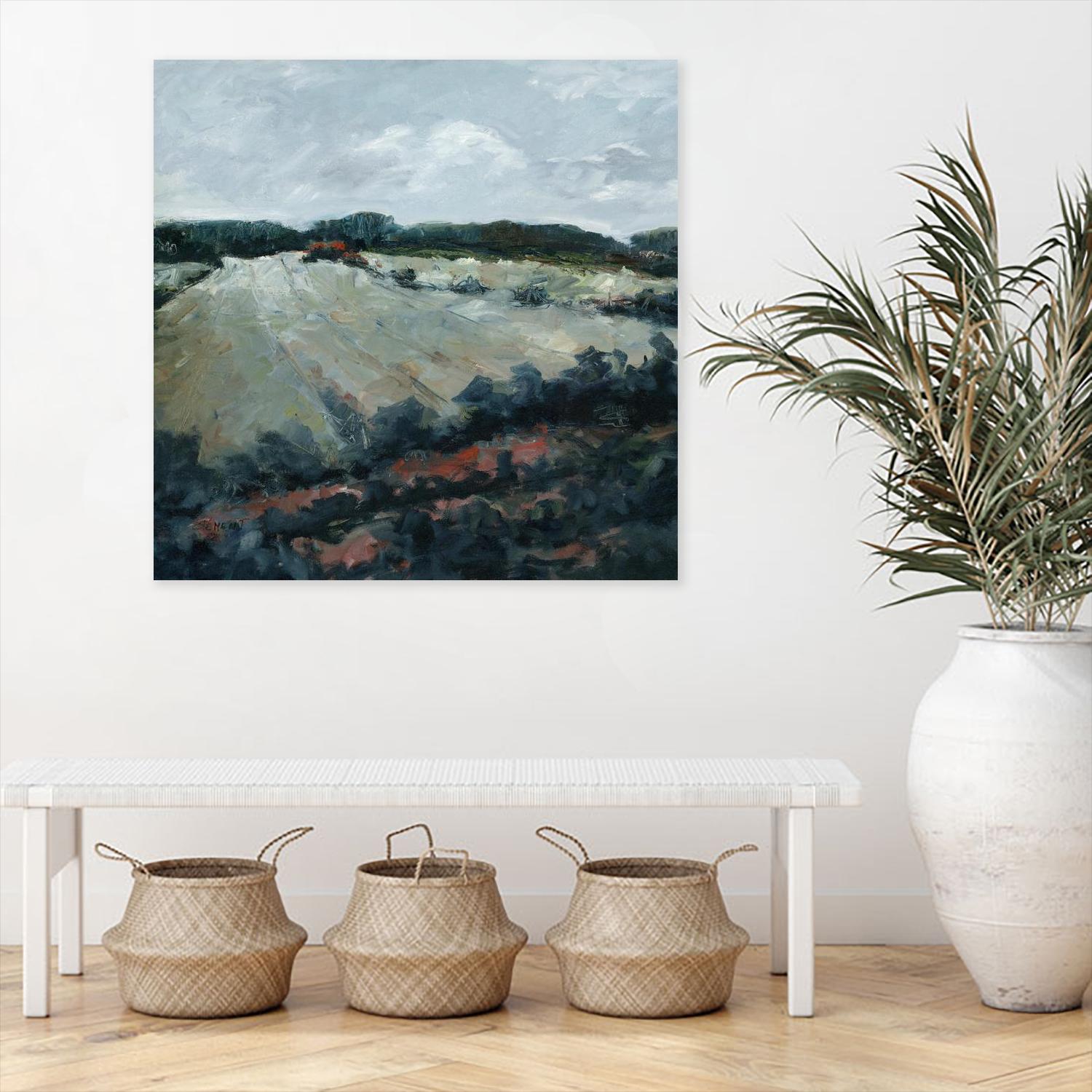 Serene Landscape 5 by Jacques Clement on GIANT ART - green landscape