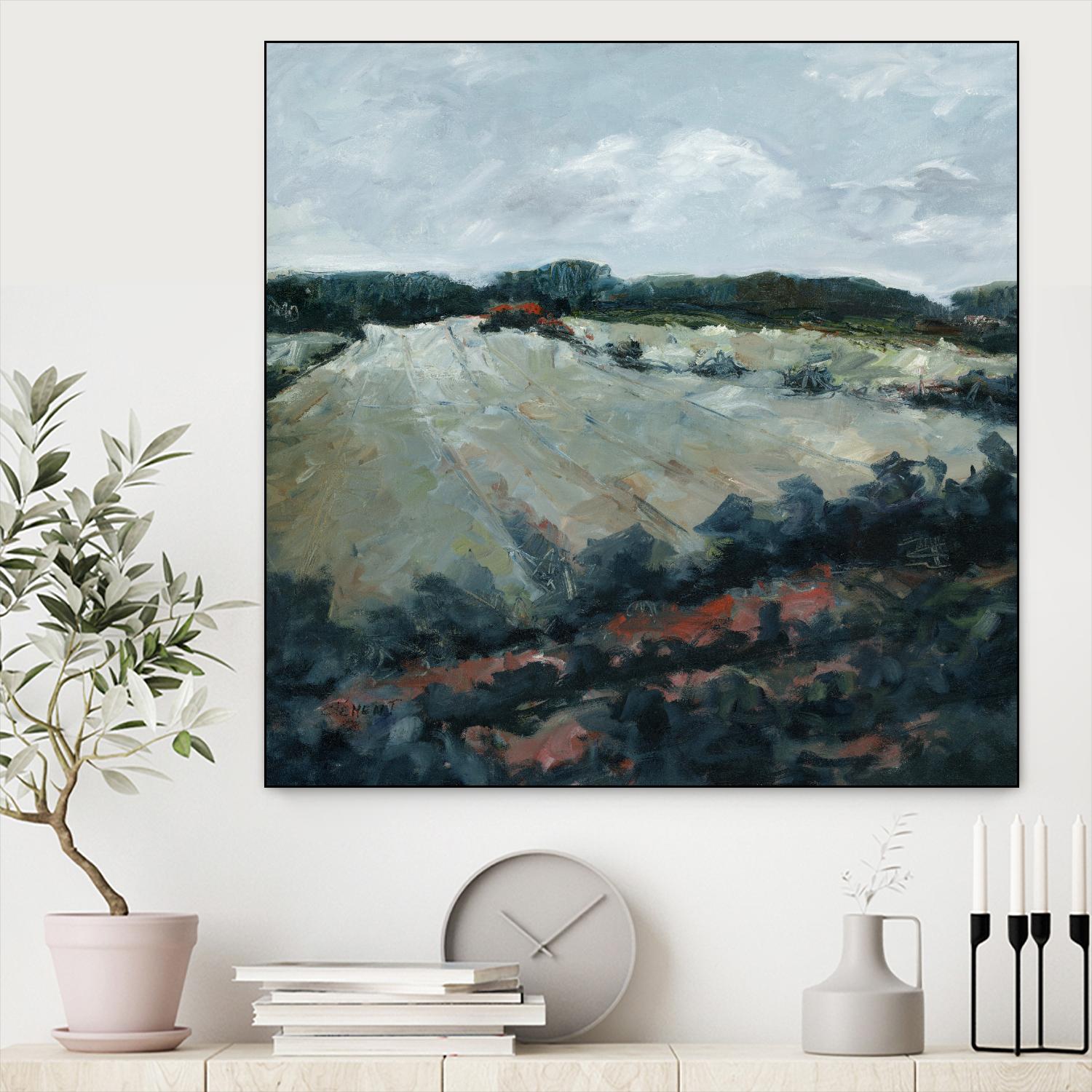 Serene Landscape 5 by Jacques Clement on GIANT ART - green landscape