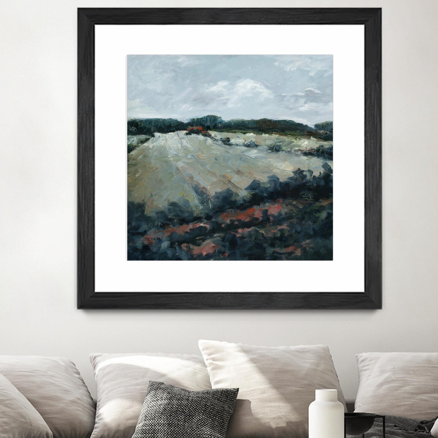 Serene Landscape 5 by Jacques Clement on GIANT ART - green landscape