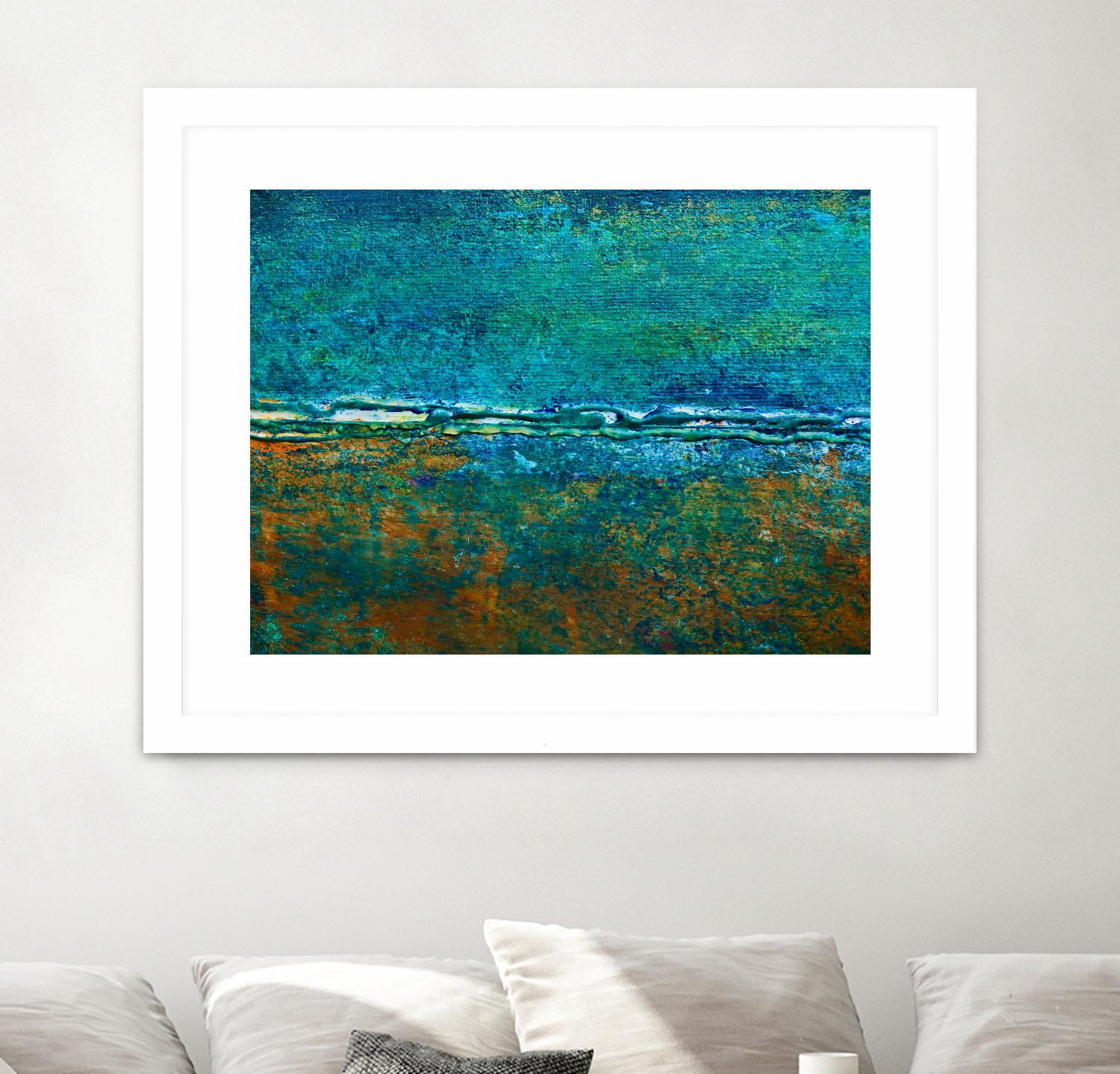 Metal Abstract V by Jean-François Dupuis on GIANT ART - green abstract