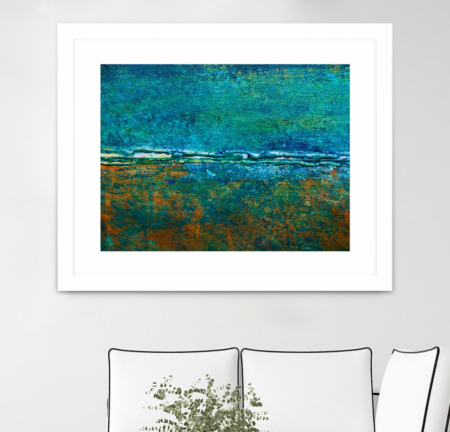 Metal Abstract V by Jean-François Dupuis on GIANT ART - green abstract