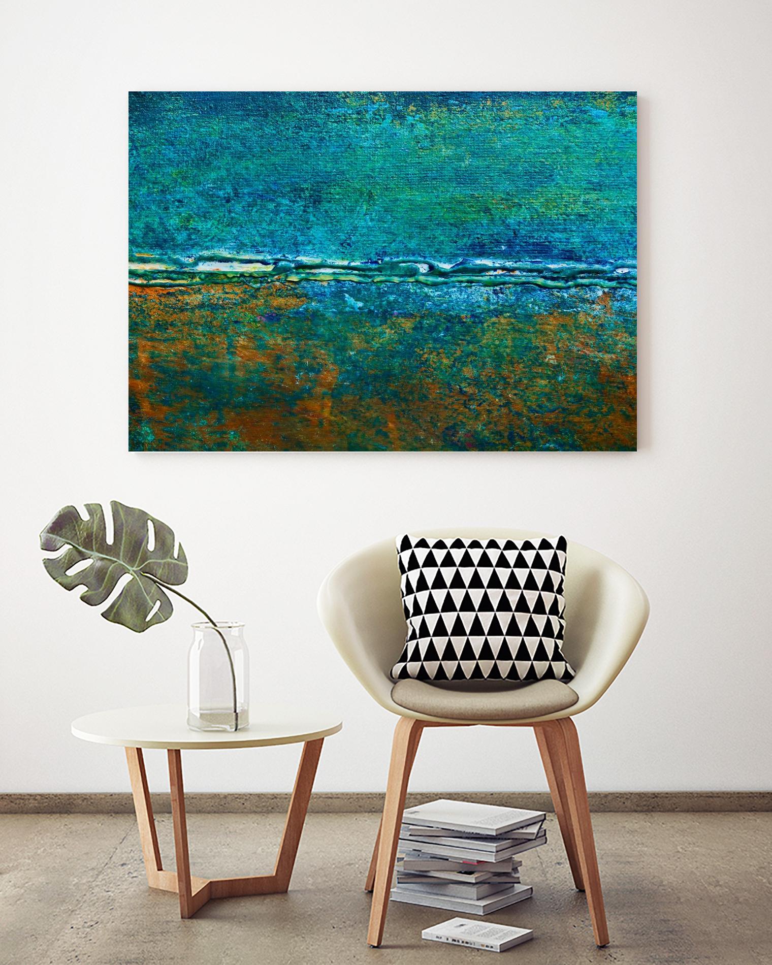 Metal Abstract V by Jean-François Dupuis on GIANT ART - green abstract