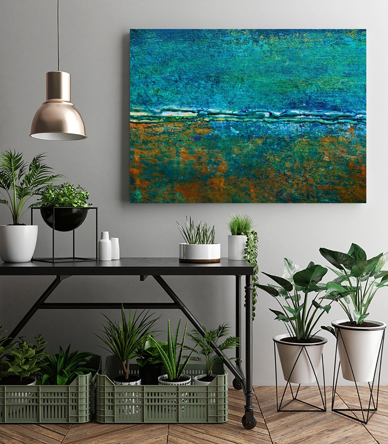 Metal Abstract V by Jean-François Dupuis on GIANT ART - green abstract