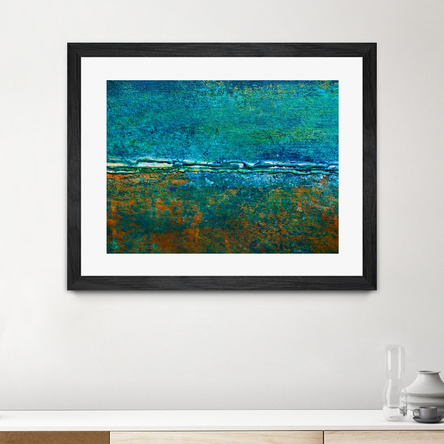 Metal Abstract V by Jean-François Dupuis on GIANT ART - green abstract