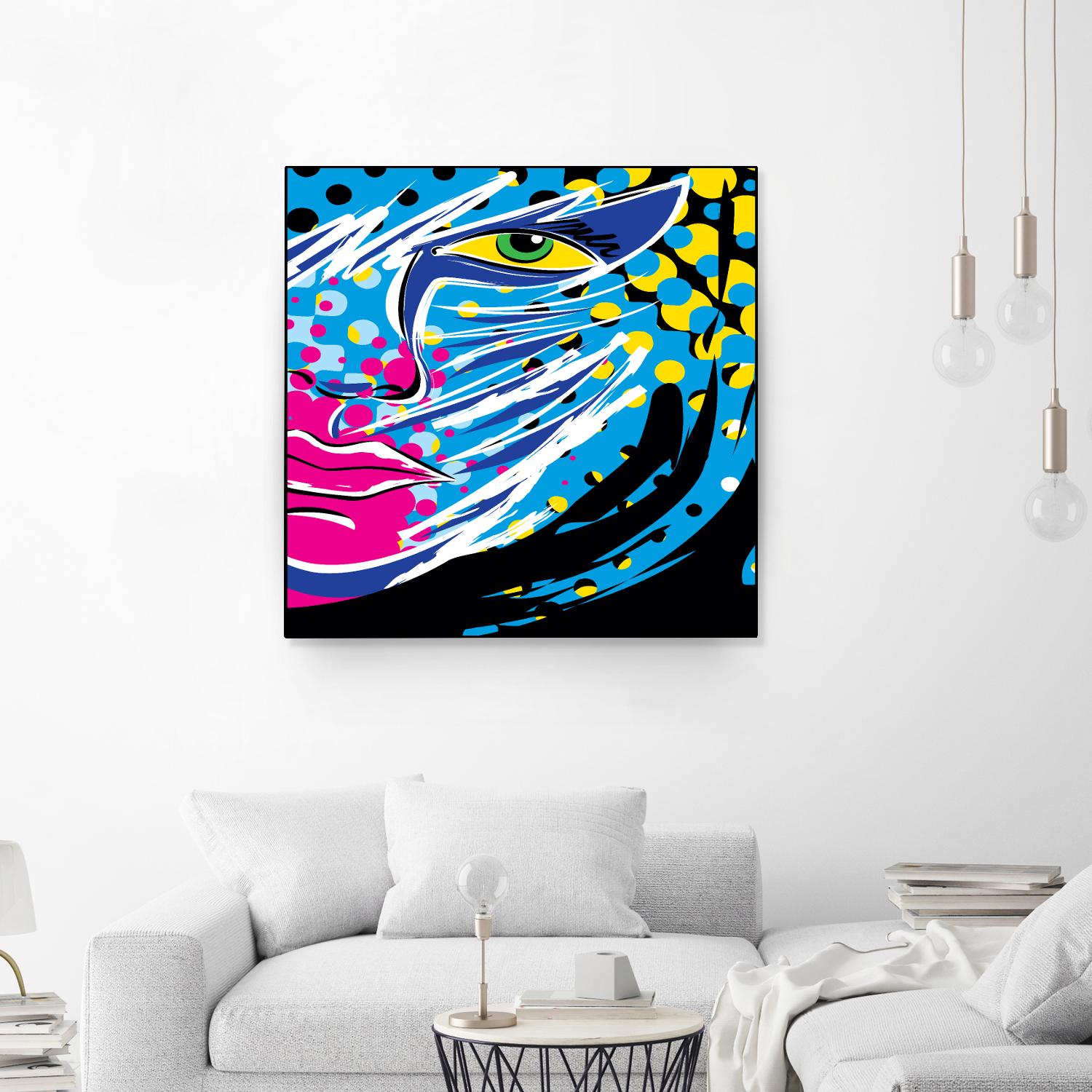 Pandore by Ray Lengelé on GIANT ART - pink animé face