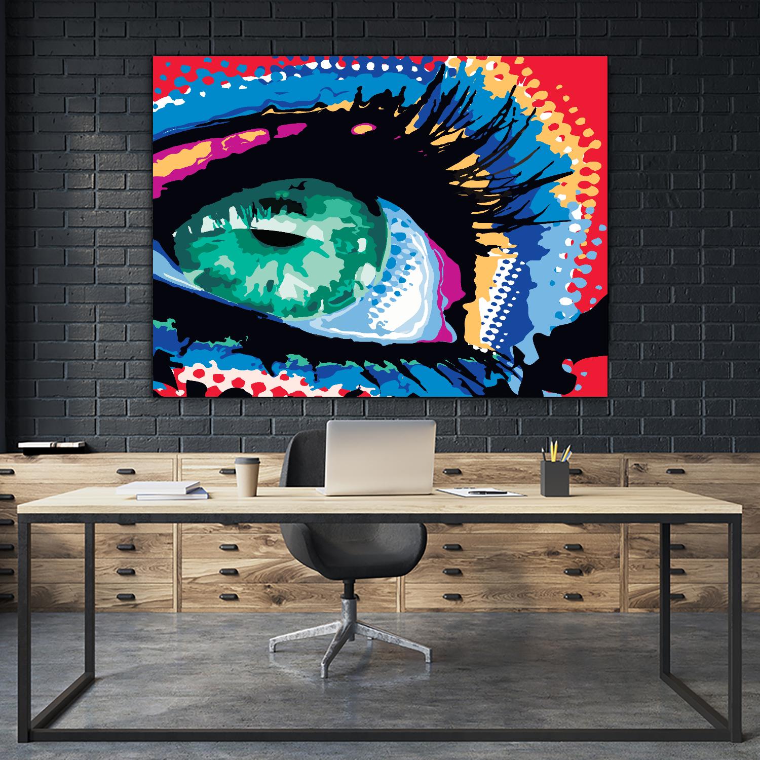 Iced Eye by Ray Lengelé on GIANT ART - red figurative eye