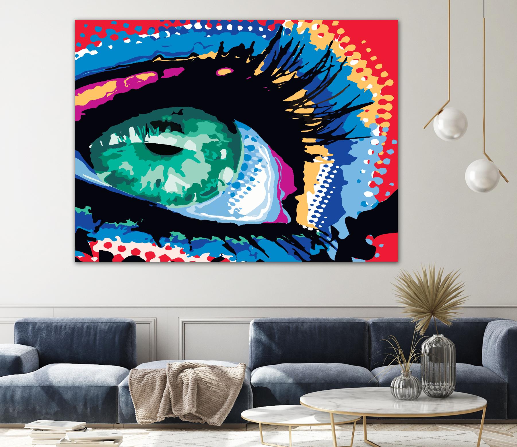 Iced Eye by Ray Lengelé on GIANT ART - red figurative eye