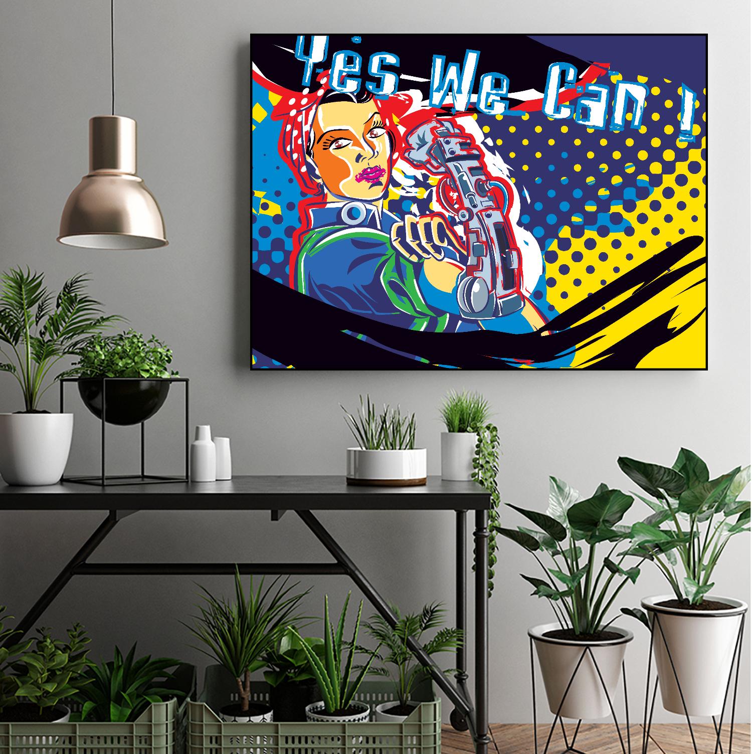 Yesss! by Ray Lengelé on GIANT ART - blue typography strong