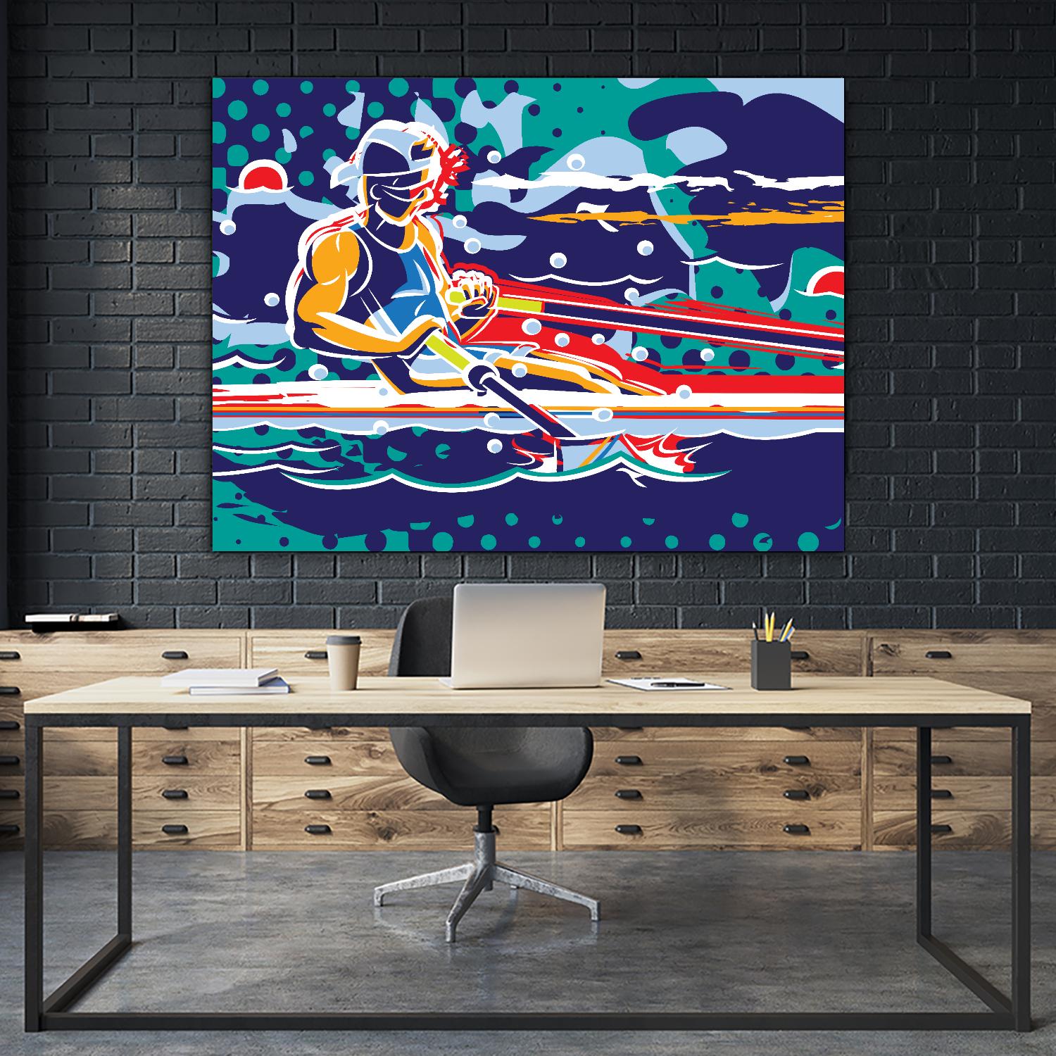 Avirow by Ray Lengelé on GIANT ART - red figurative artistes du québec