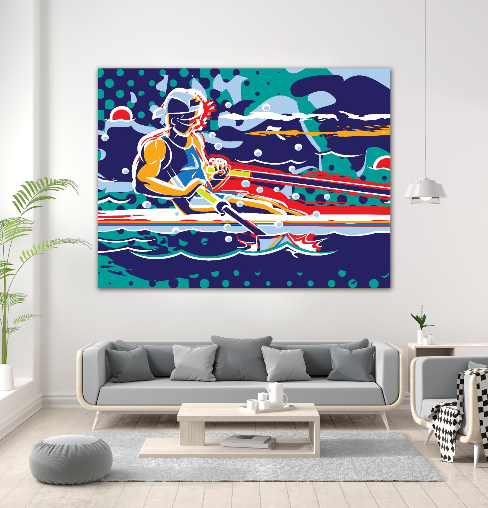 Avirow by Ray Lengelé on GIANT ART - red figurative artistes du québec